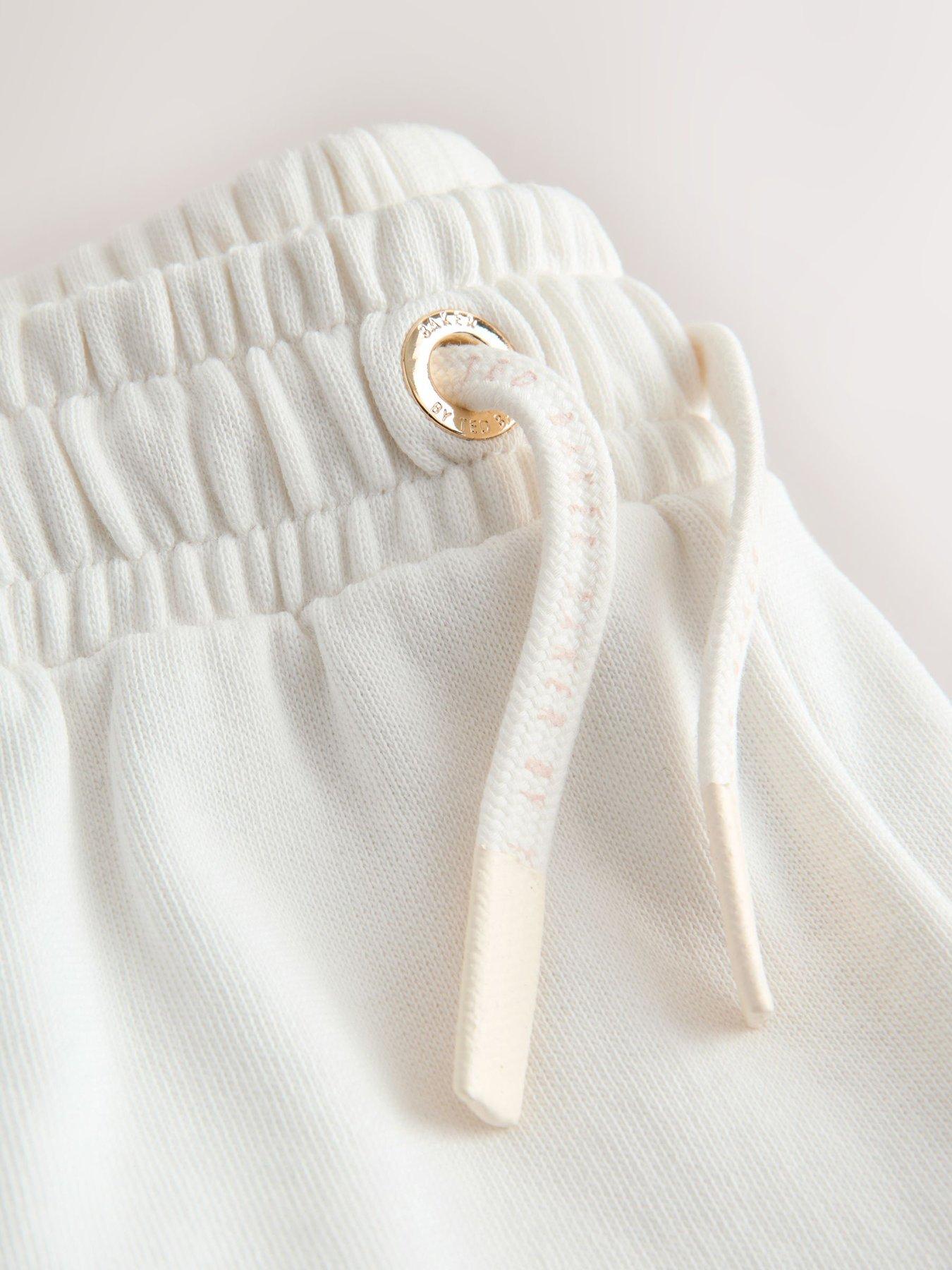 Image 4 of 6 of Ted Baker Girls Logo Drawstring Short Set - Neutral
