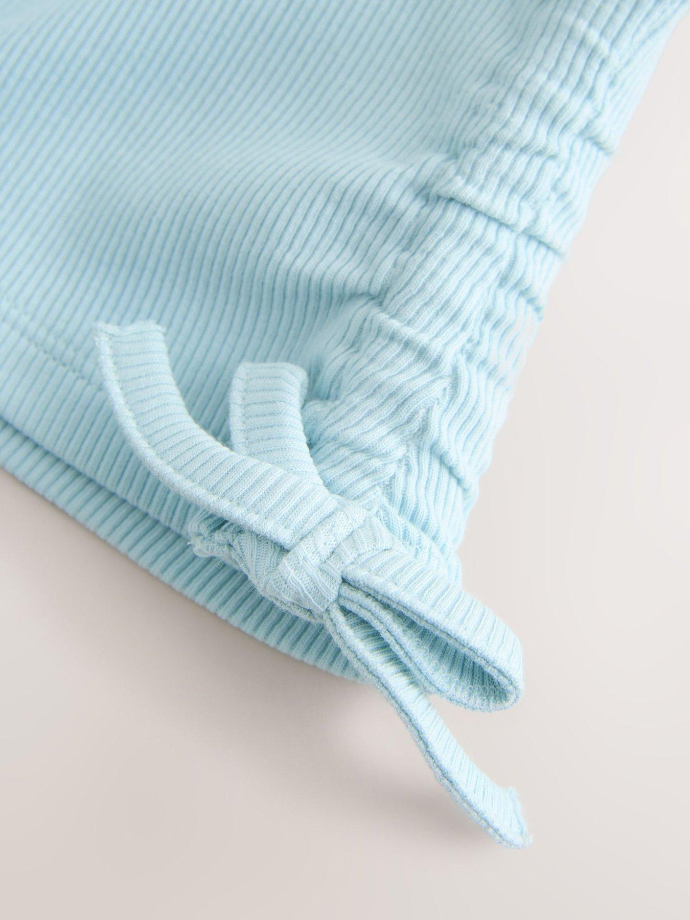 Image 5 of 6 of Ted Baker Girls Logo Drawstring Short Set - Light Blue