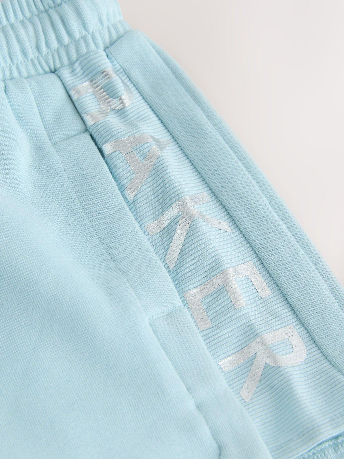 Image 6 of 6 of Ted Baker Girls Logo Drawstring Short Set - Light Blue