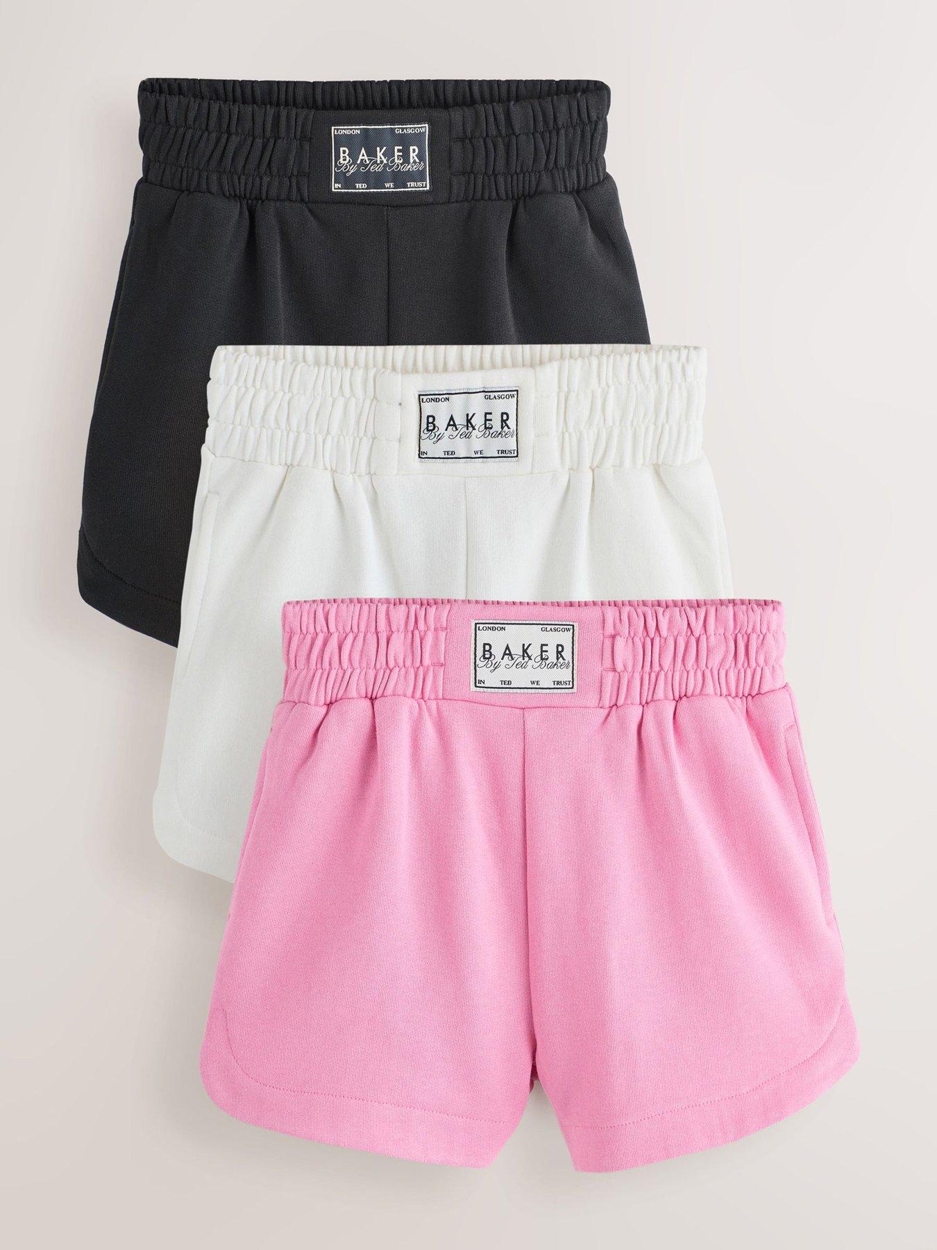 Ted Baker Older Girls 3 Pack Logo Shorts - Multi