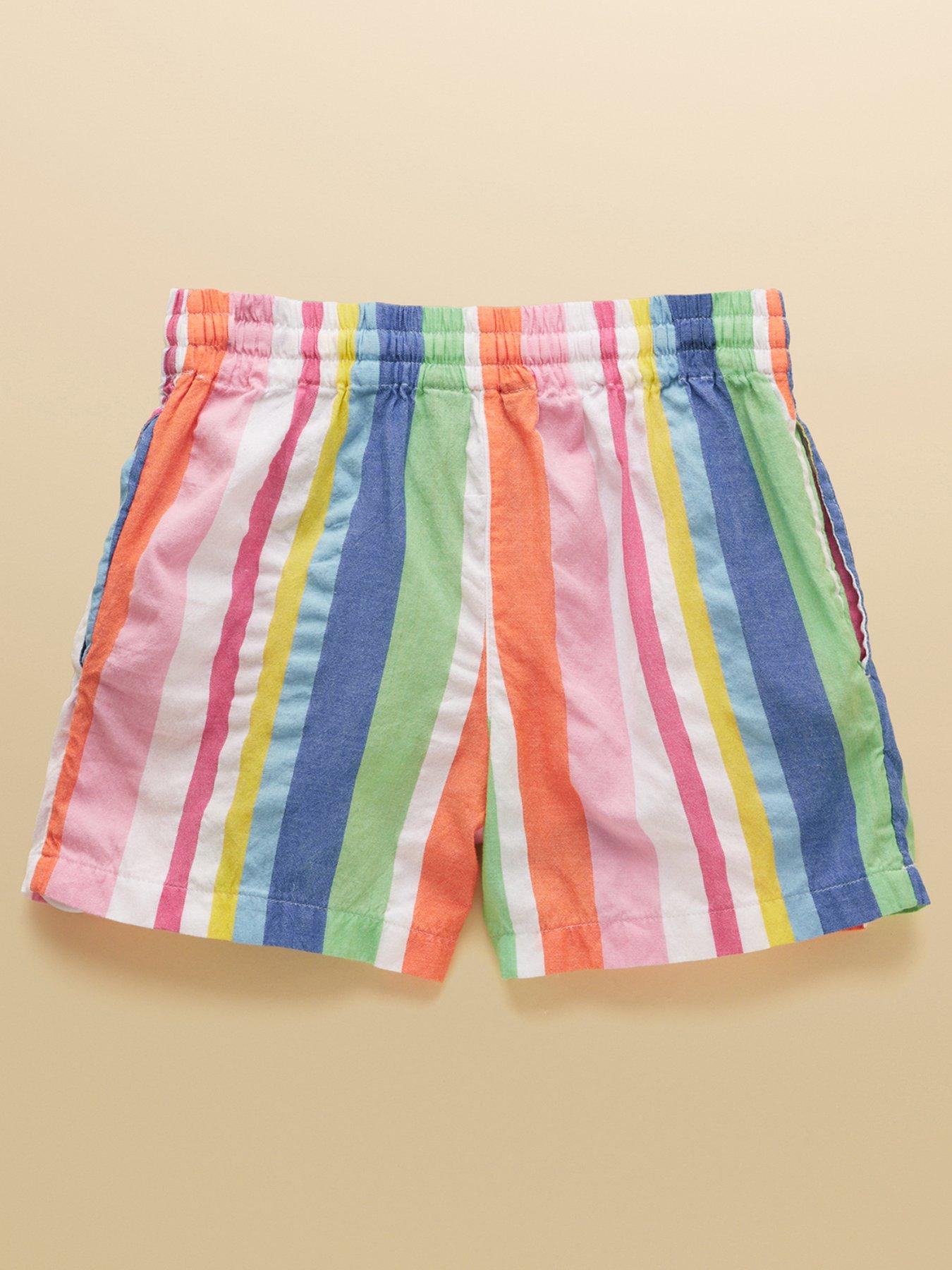 Image 2 of 5 of Joules Girls Amara Stripe Shorts - Multi