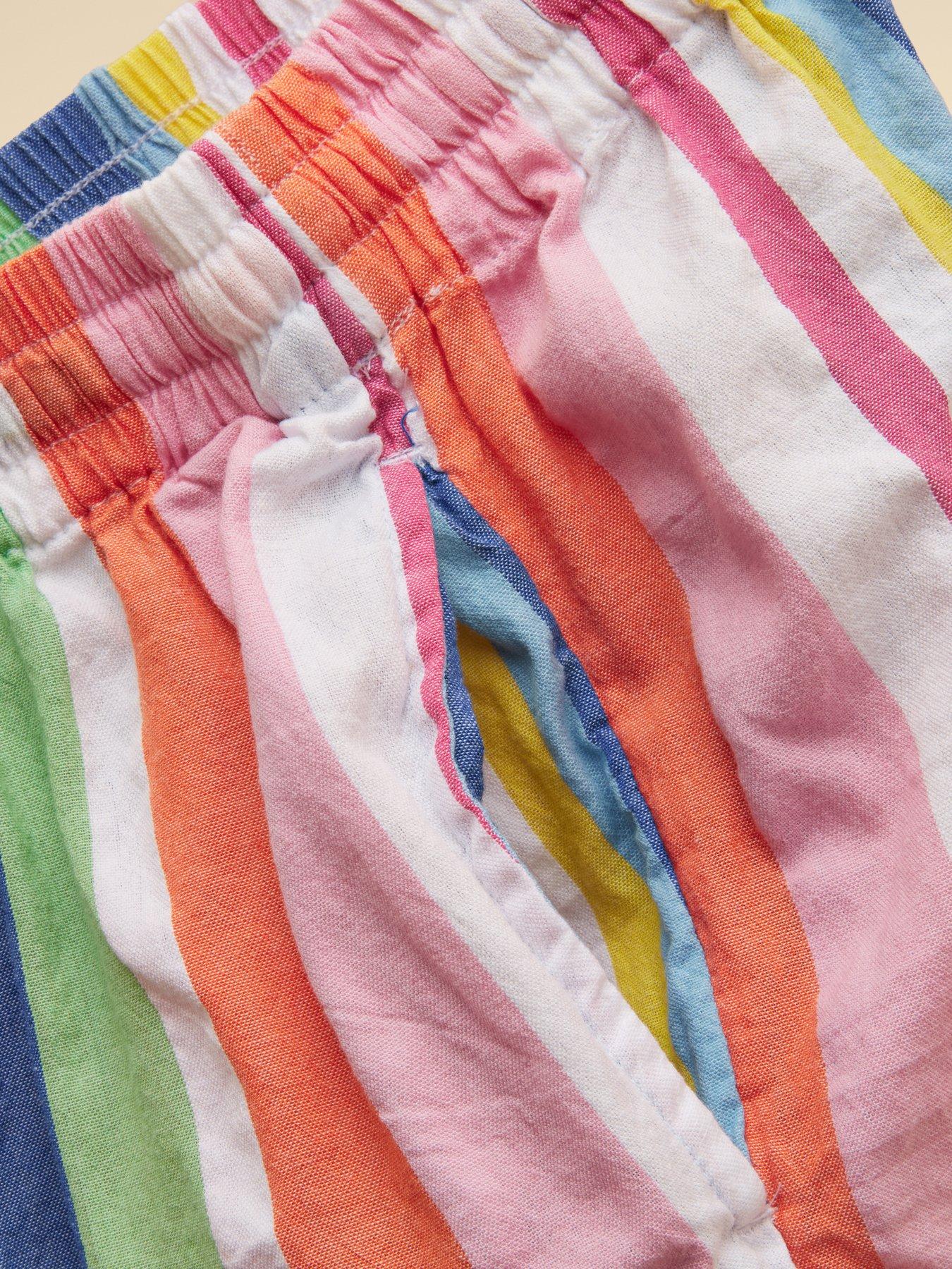 Image 5 of 5 of Joules Girls Amara Stripe Shorts - Multi