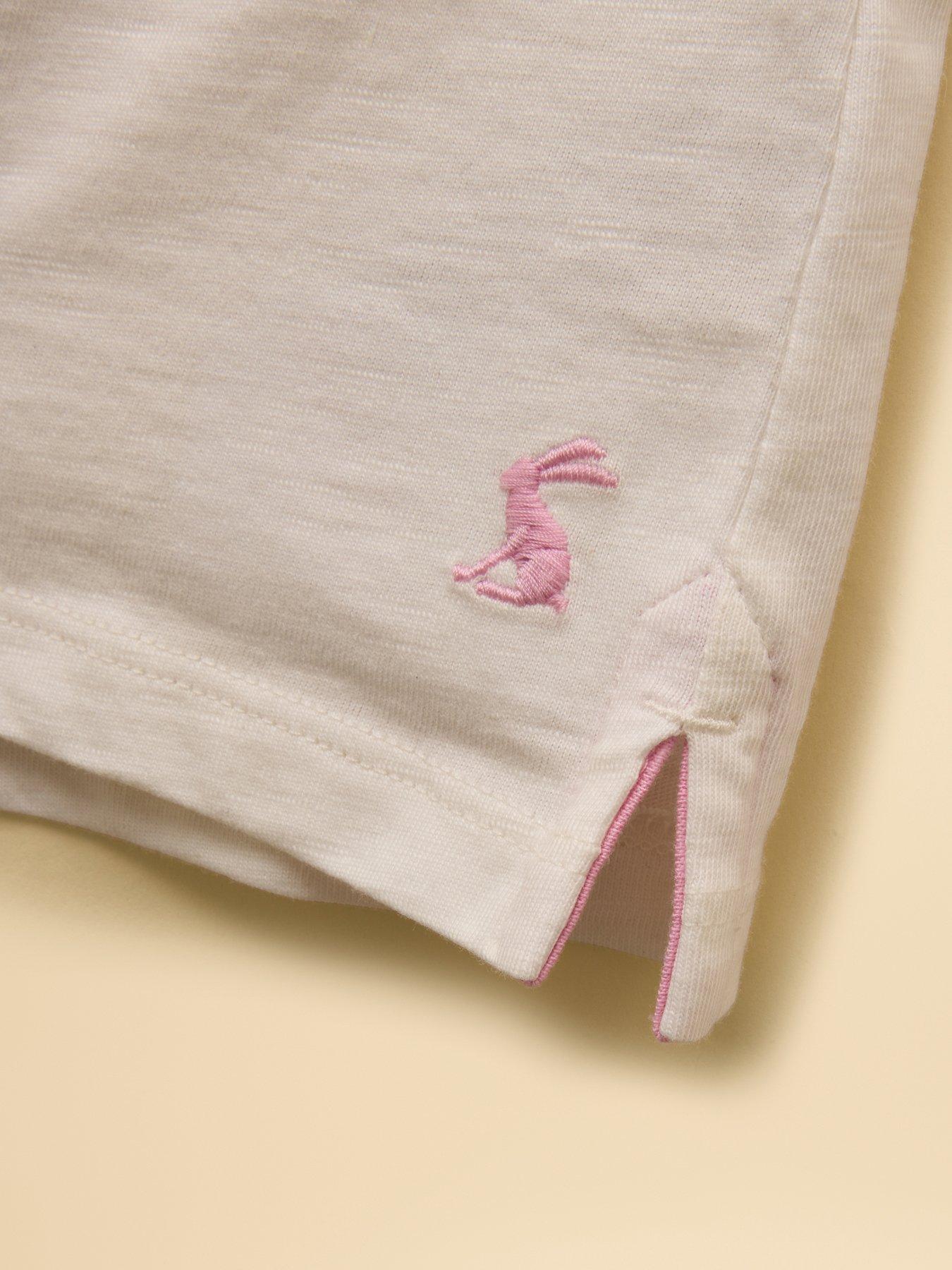 Image 5 of 5 of Joules Girls Fundays Strawberry Short Sleeve Tshirt - Cream