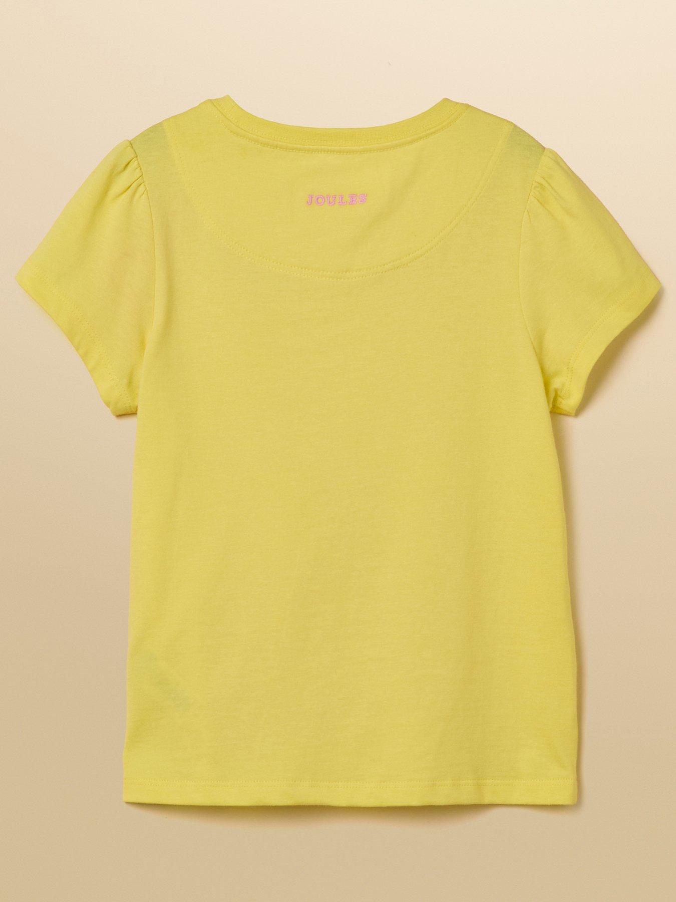 Image 2 of 5 of Joules Girls Short Sleeve Tshirt - Yellow