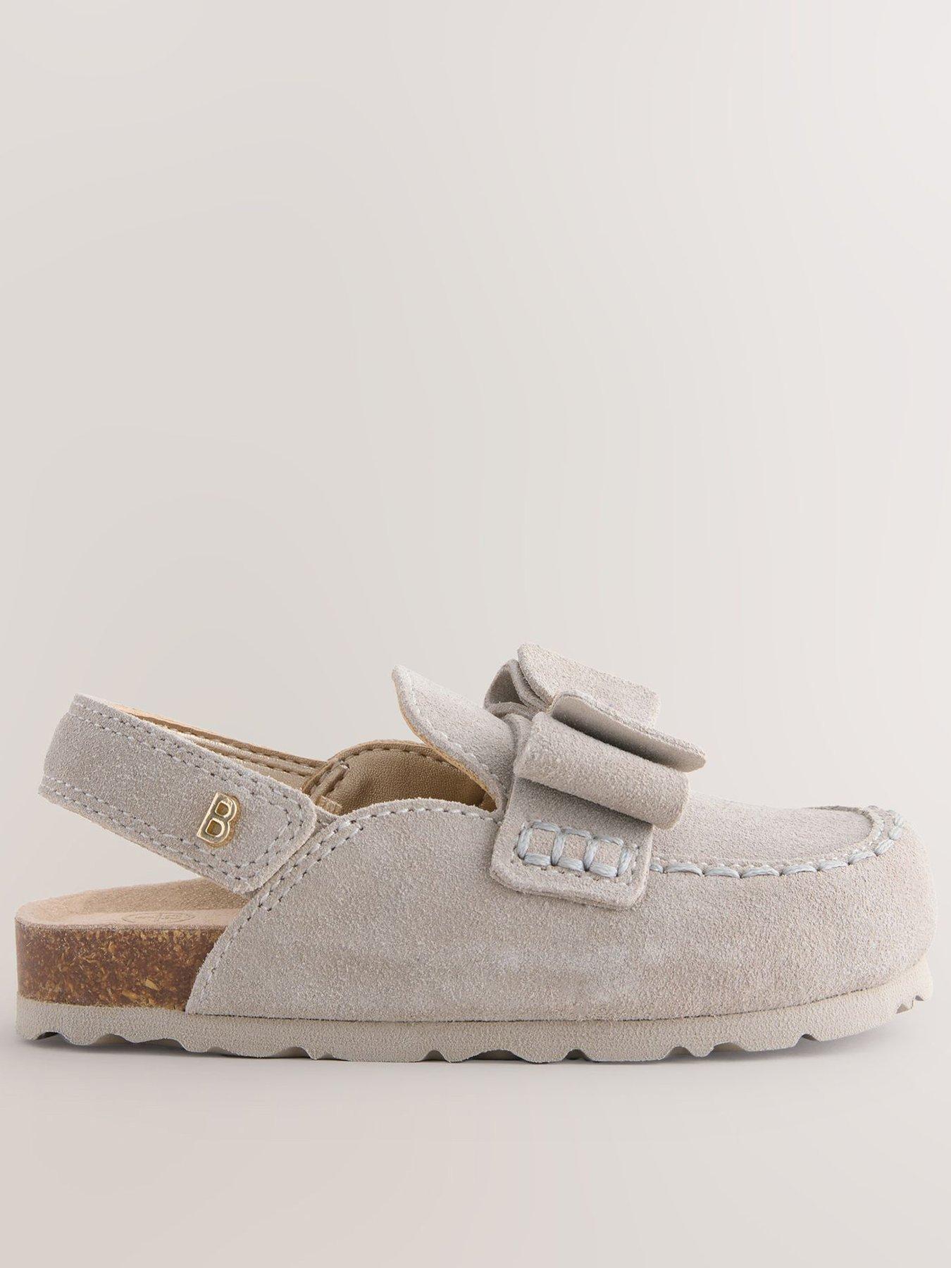 Ted Baker Younger Girls Mule Loafer Bow Sandal - Grey