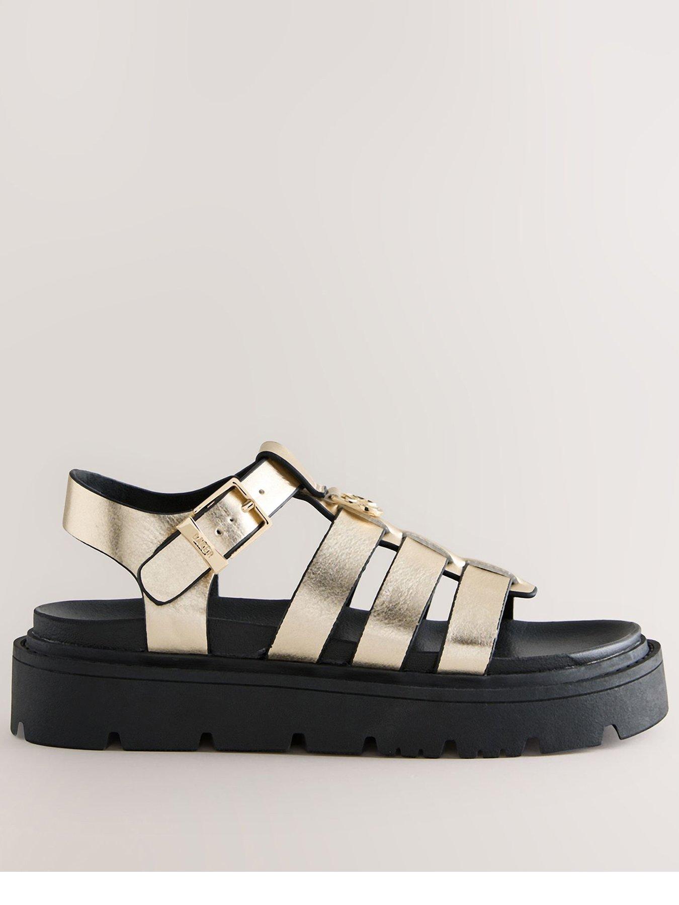 Ted Baker Girls Chunky Buckle Sandals - Gold