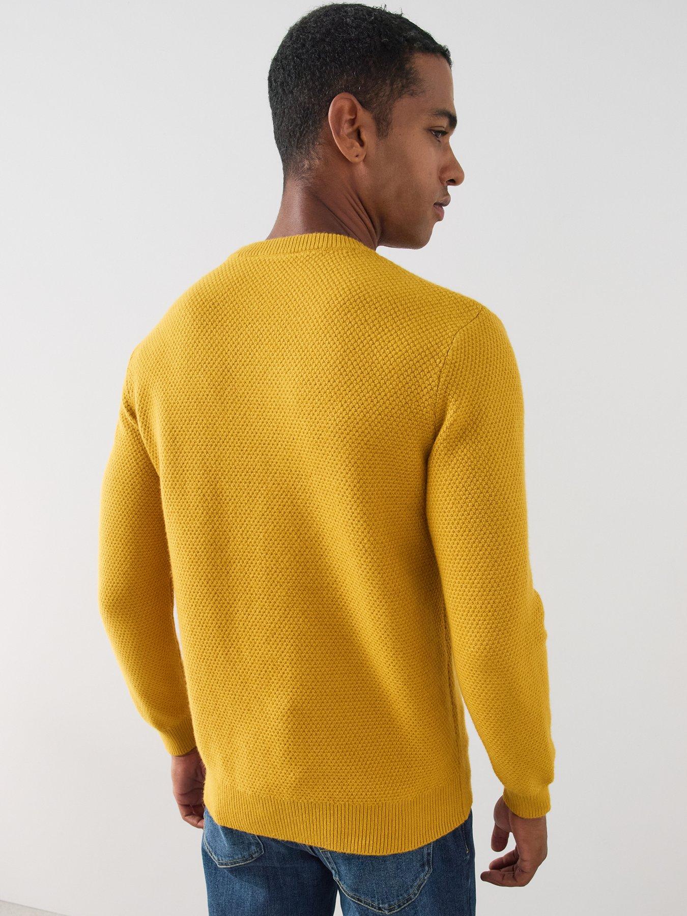 Image 5 of 7 of The Very Collection Popcorn Knitted Long Sleeve Jumper - Yellow