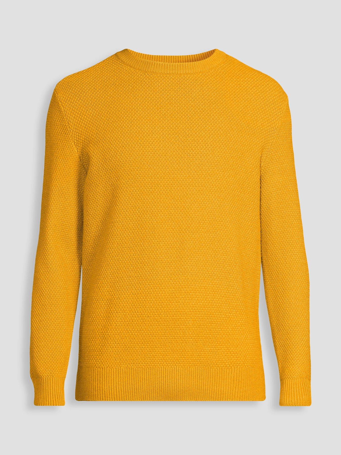 Image 7 of 7 of The Very Collection Popcorn Knitted Long Sleeve Jumper - Yellow
