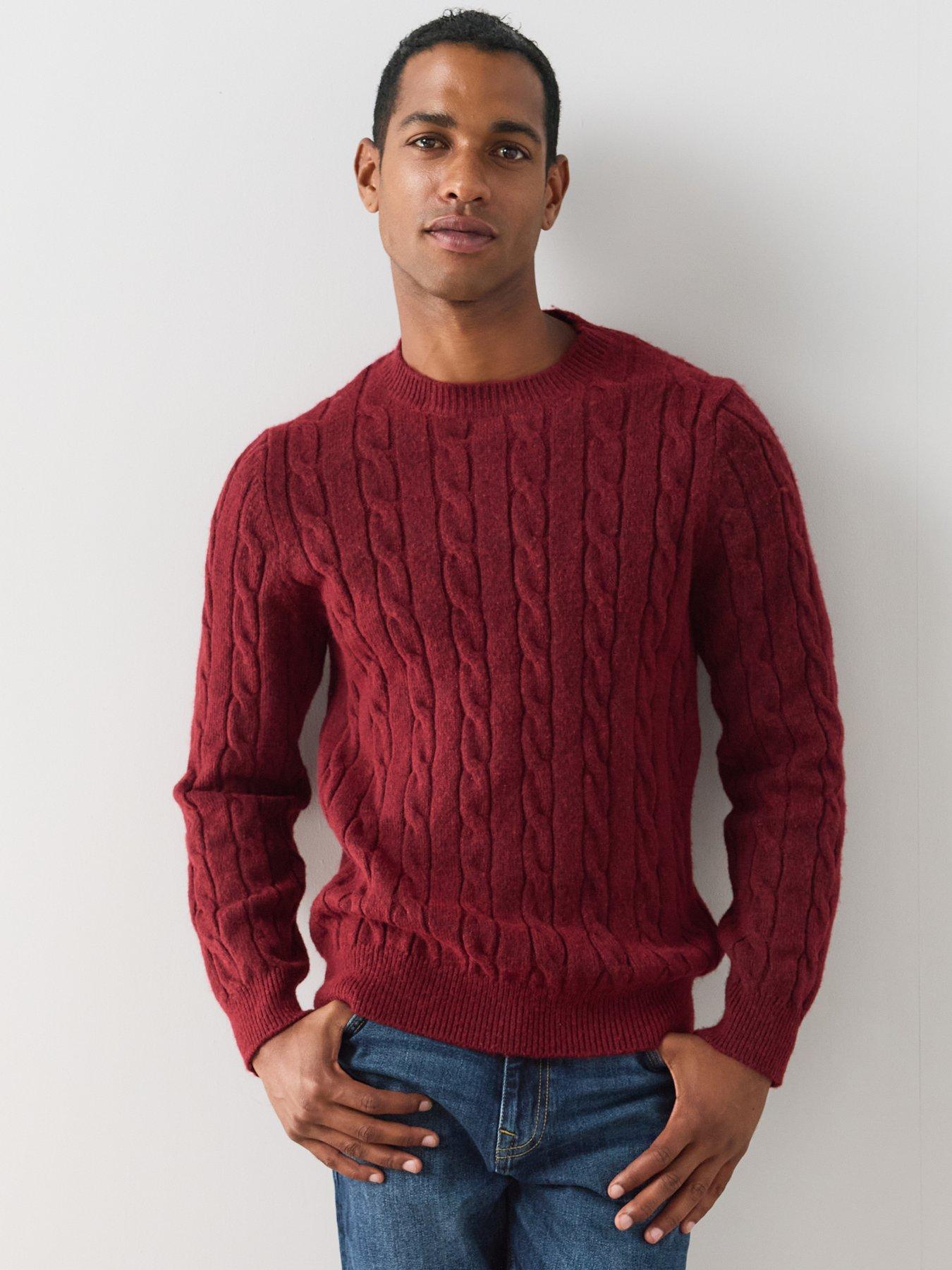The Very Collection Cable Knit Long Sleeve Knitted Jumper - Red