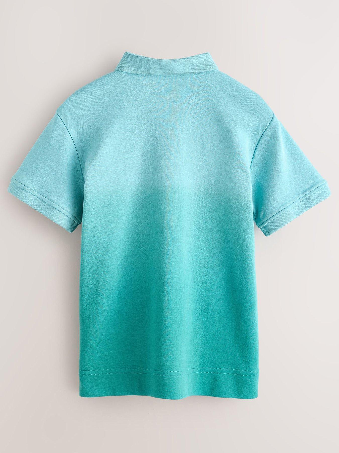 Image 3 of 7 of Ted Baker Boys Ombre Polo Shirt - Blue
