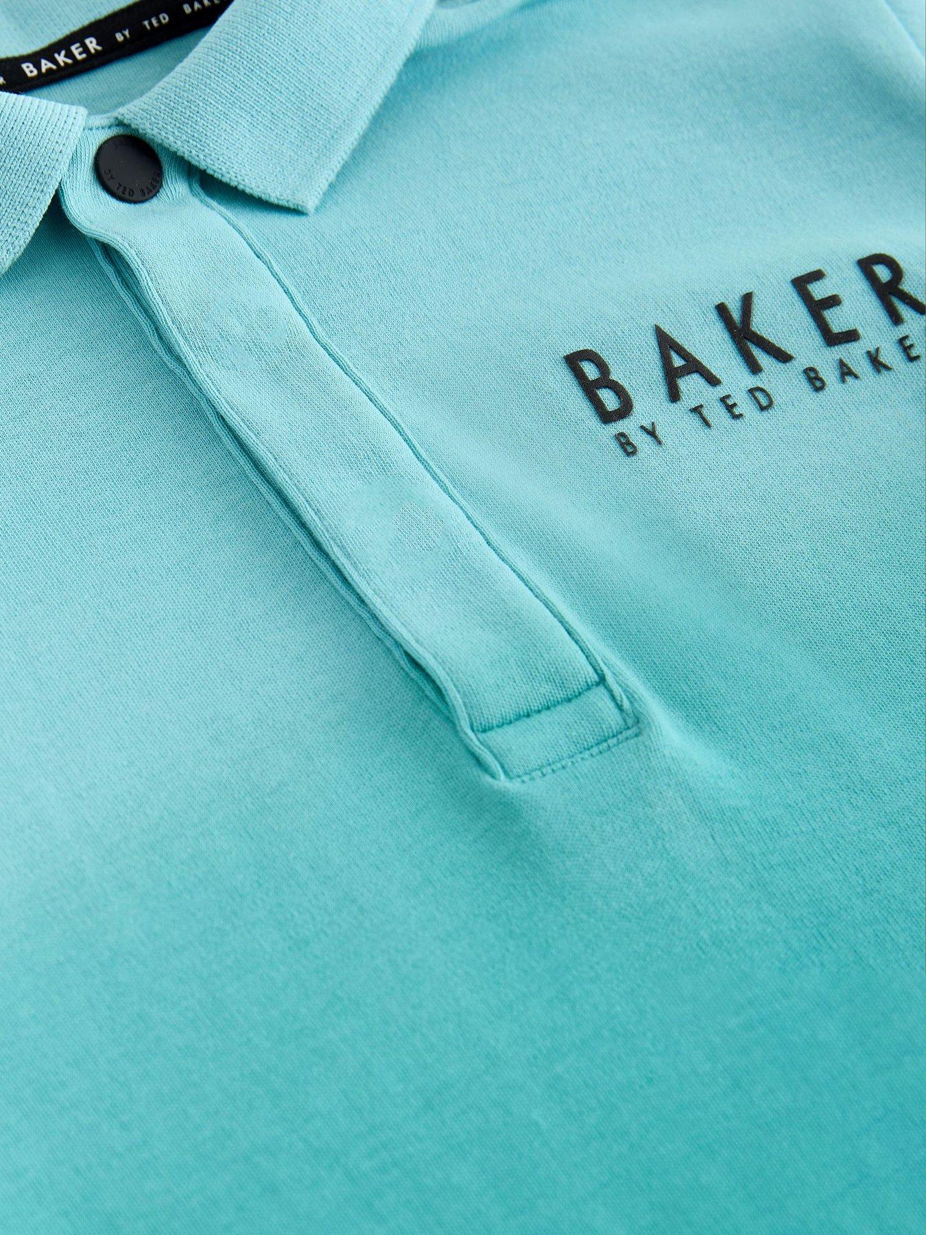 Image 5 of 7 of Ted Baker Boys Ombre Polo Shirt - Blue
