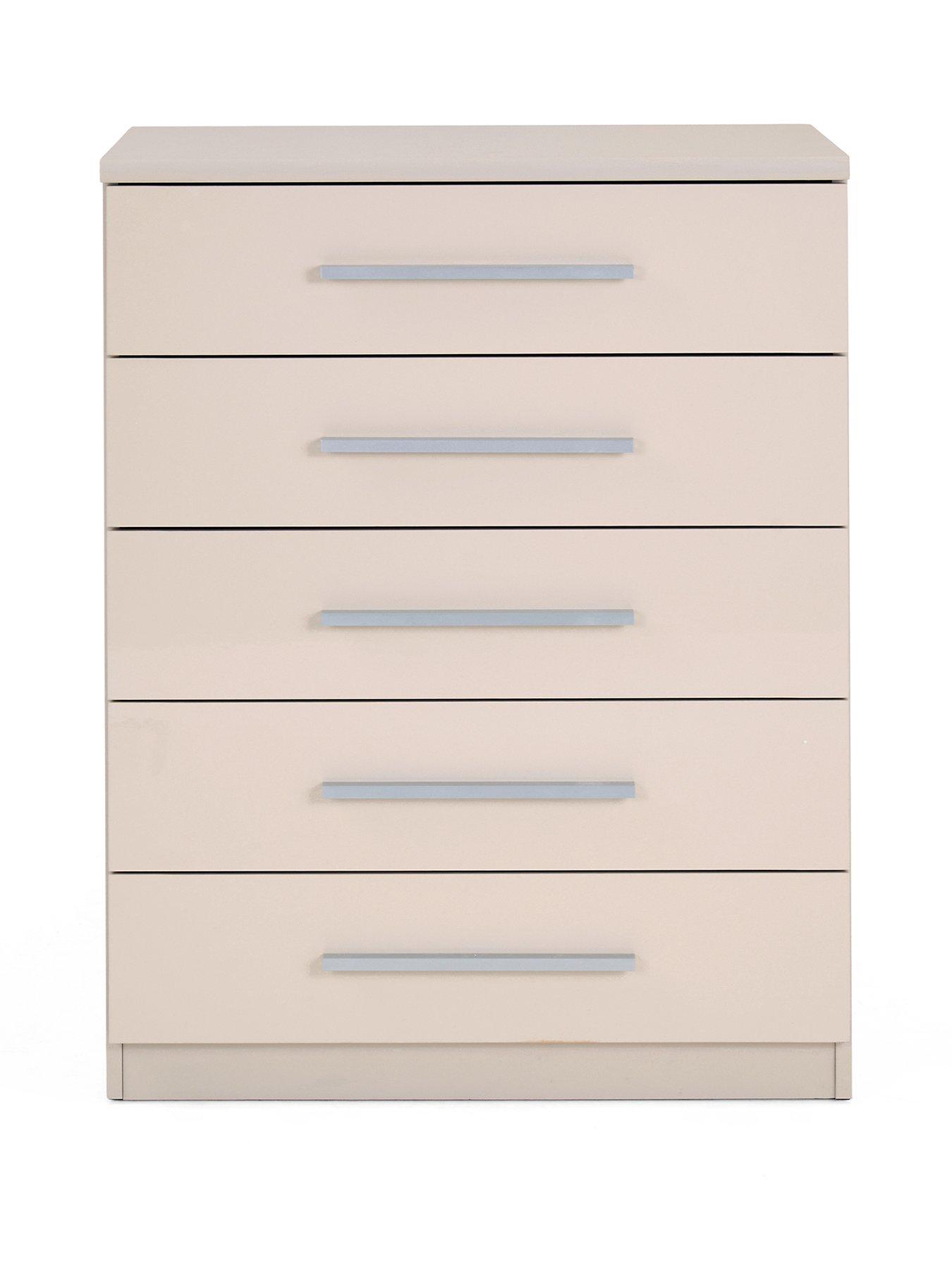 Image 2 of 7 of The Very Collection Prague Gloss 5 Drawer Chest - FSC&reg; Certified