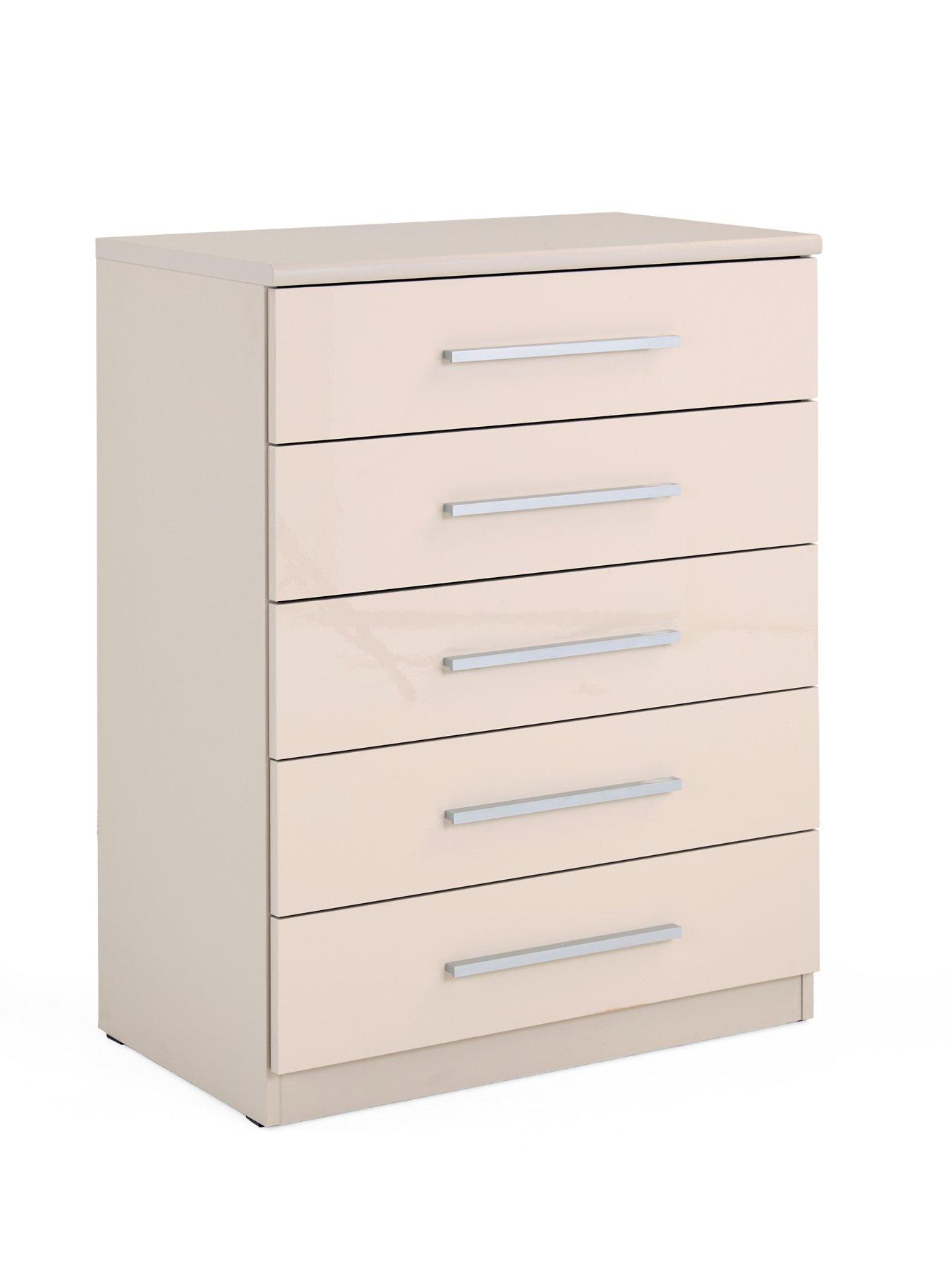 Image 3 of 7 of The Very Collection Prague Gloss 5 Drawer Chest - FSC&reg; Certified
