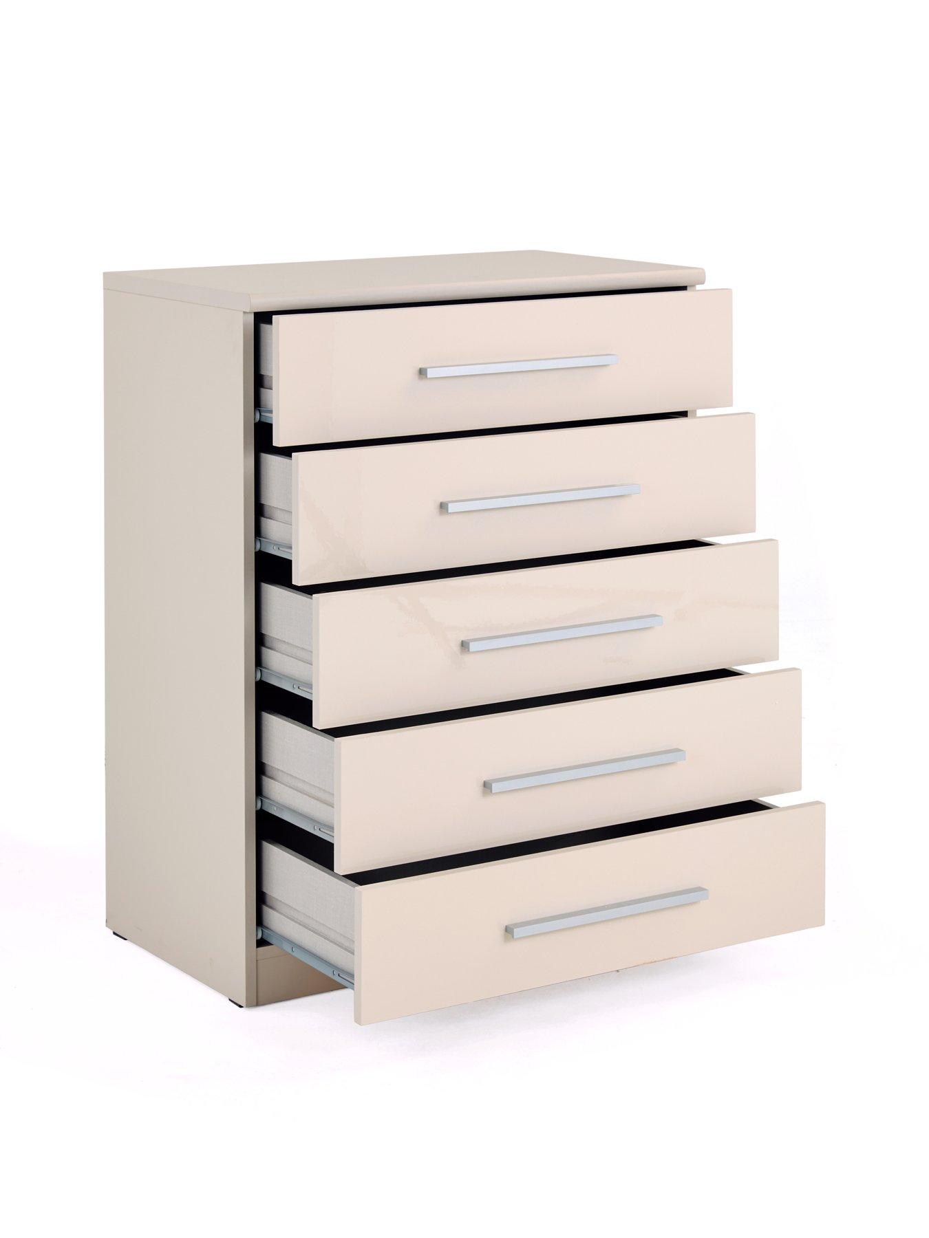 Image 4 of 7 of The Very Collection Prague Gloss 5 Drawer Chest - FSC&reg; Certified