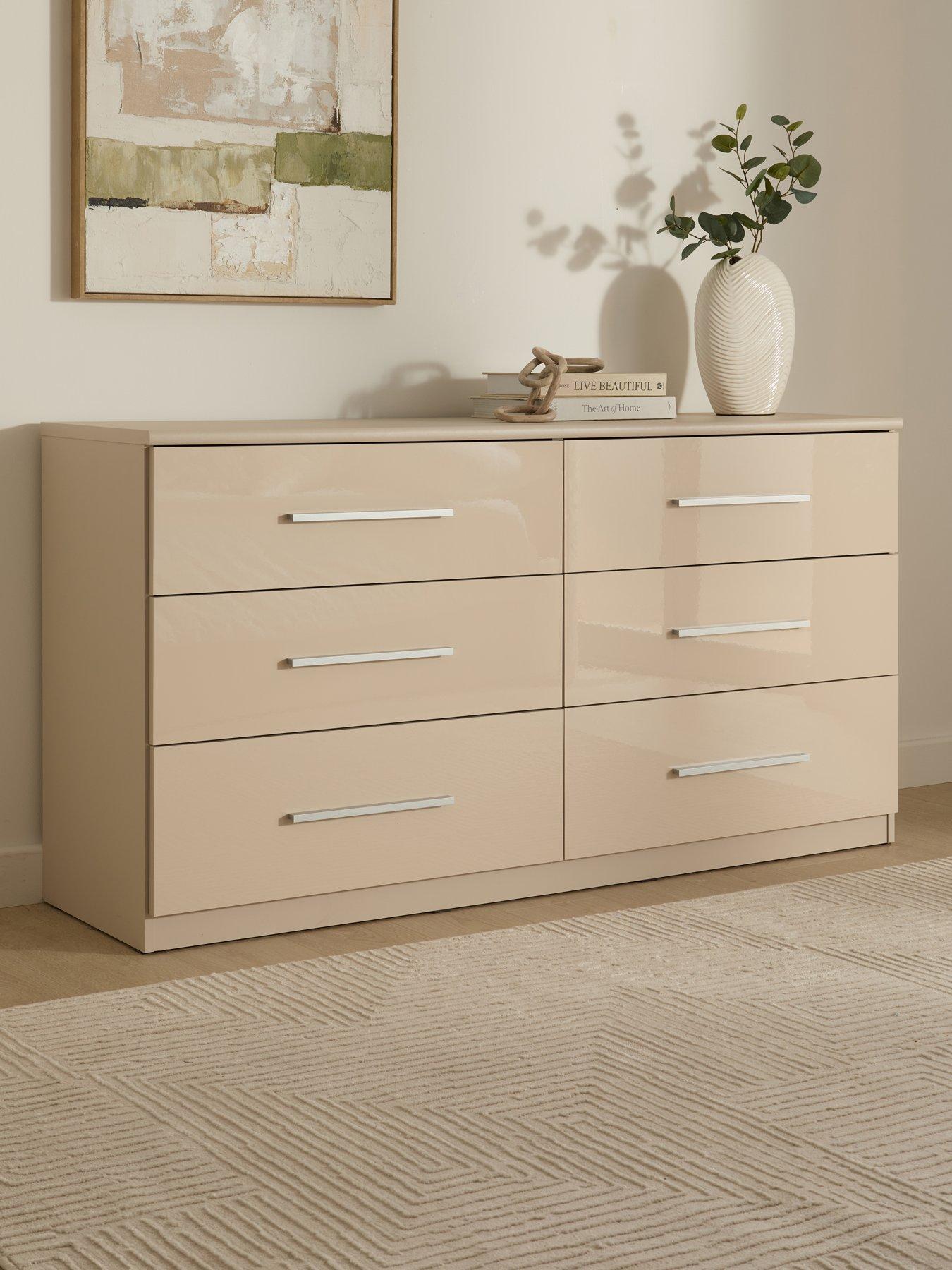 Image 1 of 7 of The Very Collection Prague Gloss 6 Drawer Chest - FSC&reg; Certified