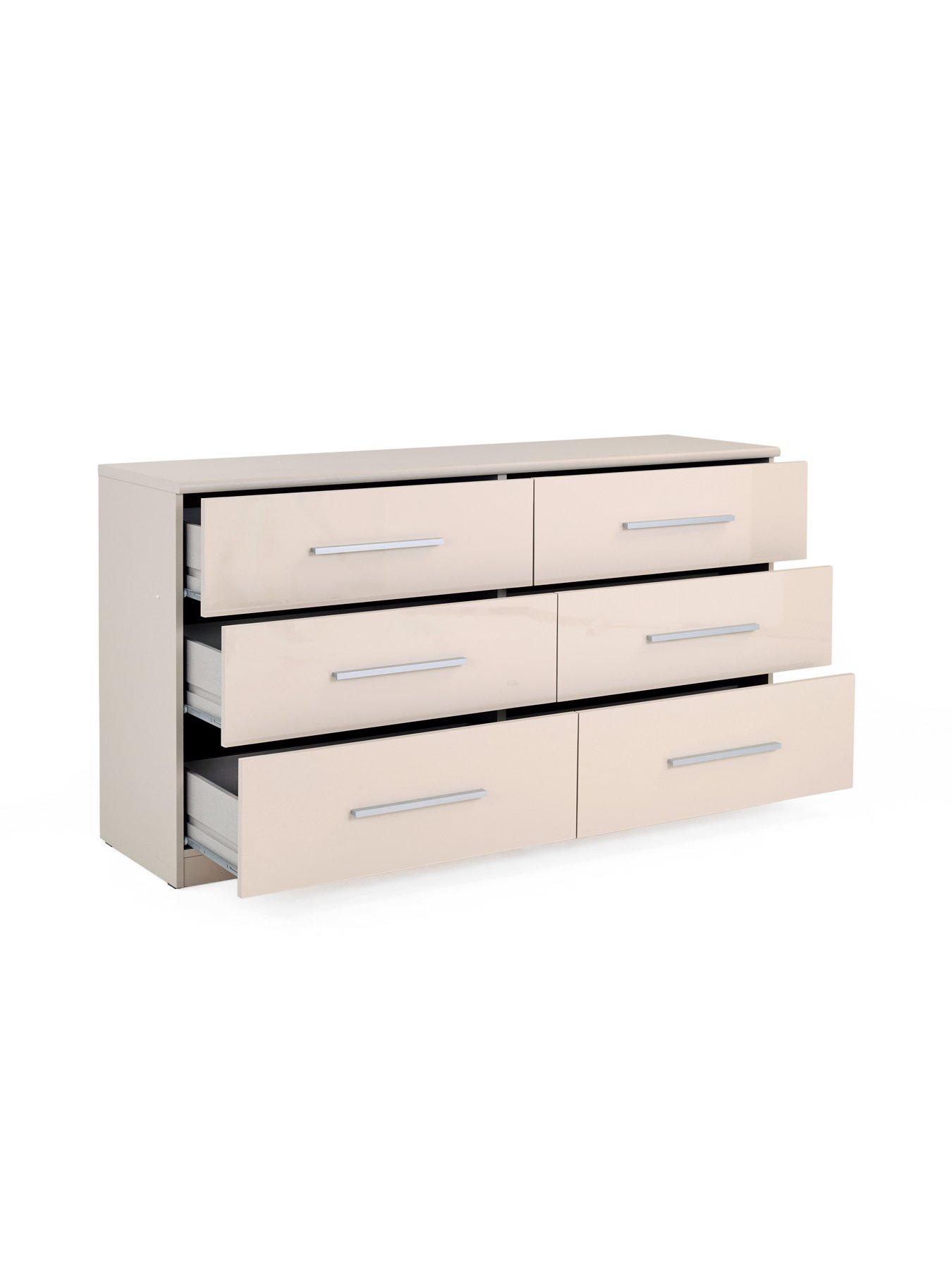 Image 4 of 7 of The Very Collection Prague Gloss 6 Drawer Chest - FSC&reg; Certified