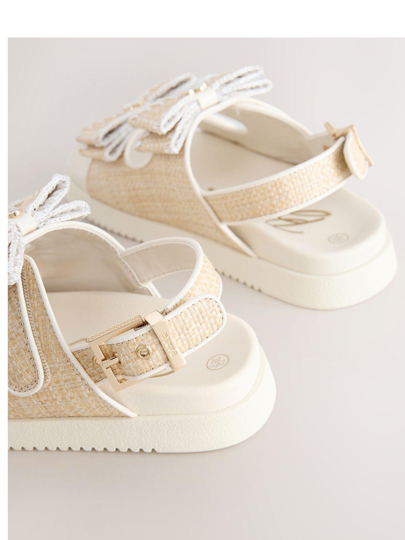 Image 3 of 5 of Ted Baker Older Girls Strap Buckle Sandals - Beige