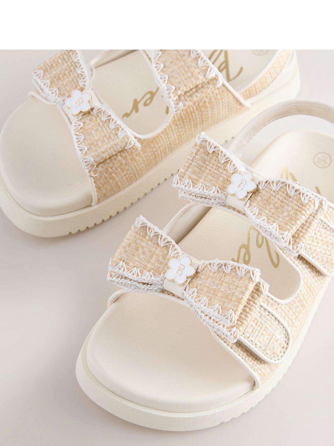 Image 4 of 5 of Ted Baker Older Girls Strap Buckle Sandals - Beige