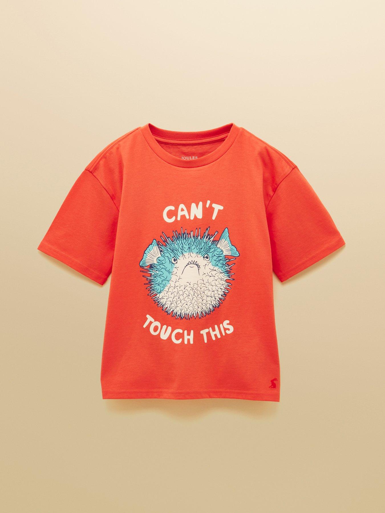 Image 1 of 5 of Joules Boys Archie Puffer Fish Short Sleeve Tshirt - Orange