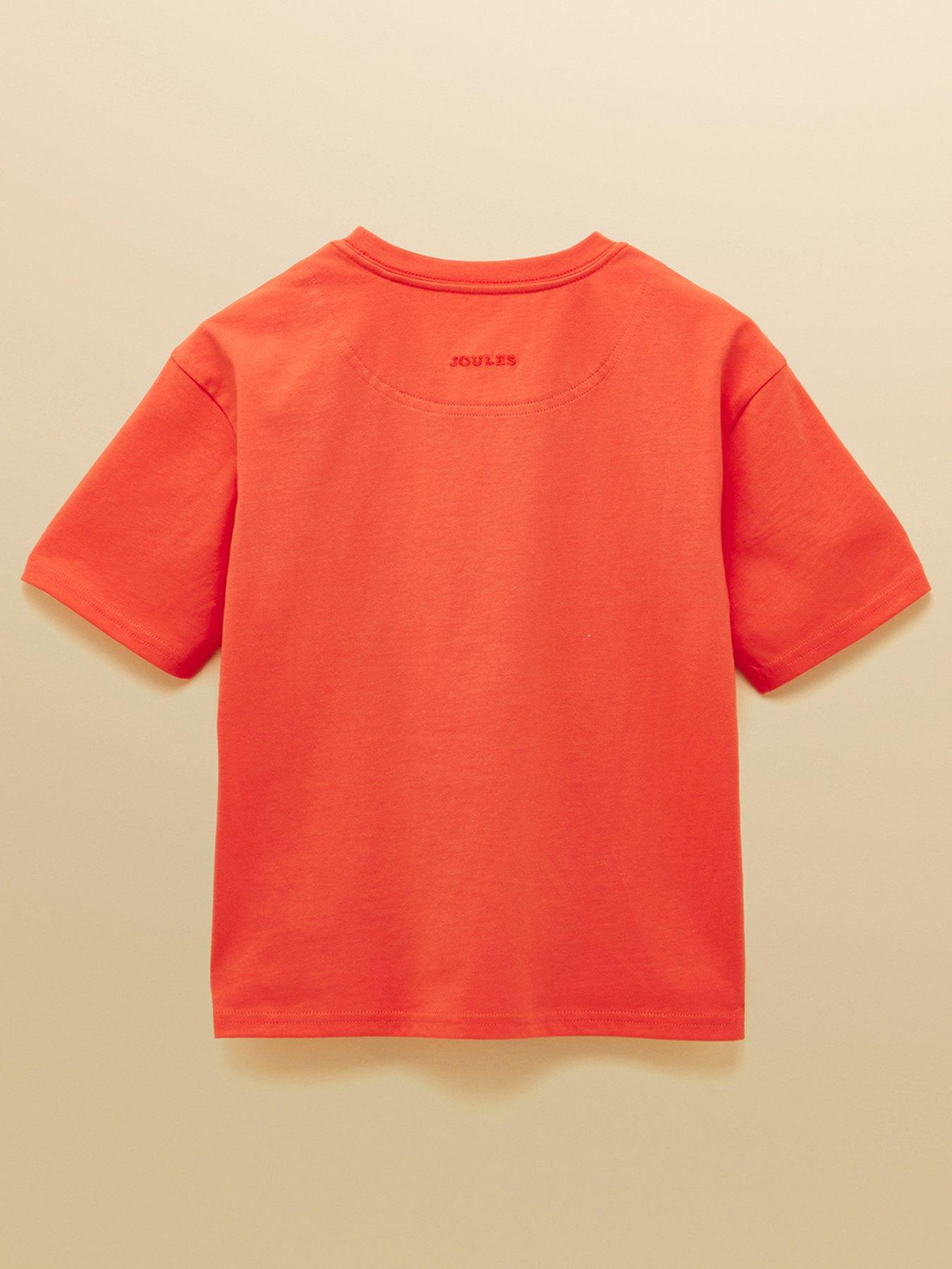 Image 2 of 5 of Joules Boys Archie Puffer Fish Short Sleeve Tshirt - Orange