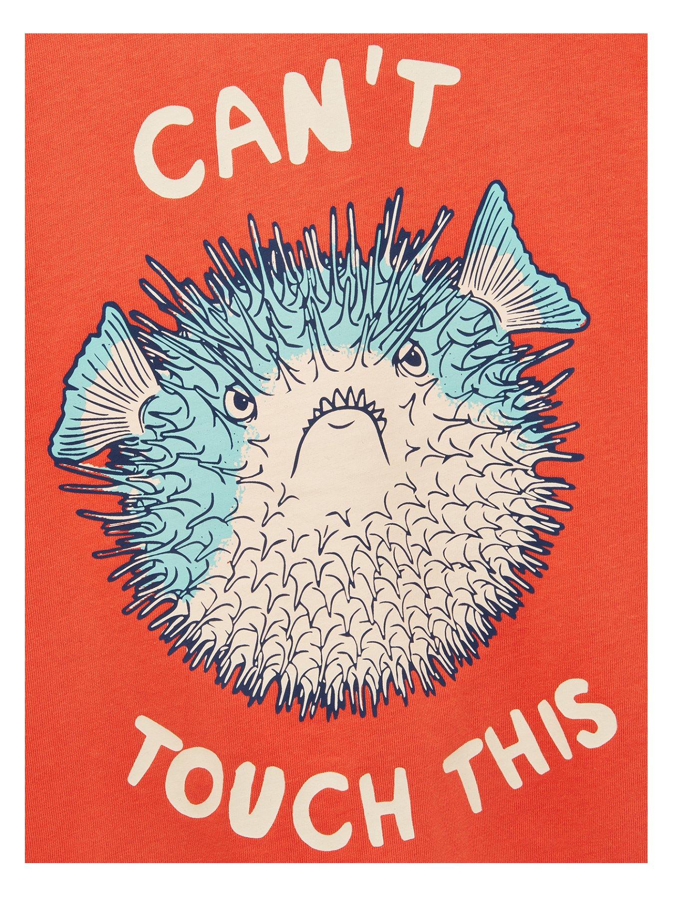 Image 3 of 5 of Joules Boys Archie Puffer Fish Short Sleeve Tshirt - Orange