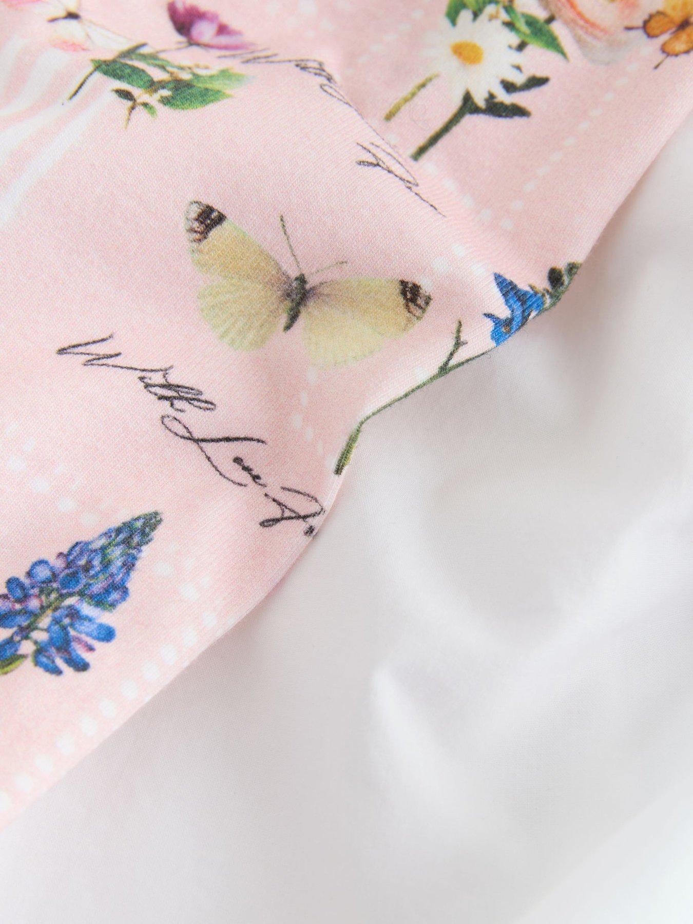 Image 3 of 6 of Ted Baker Baby Girls Floral Woven Collar Set - Multi