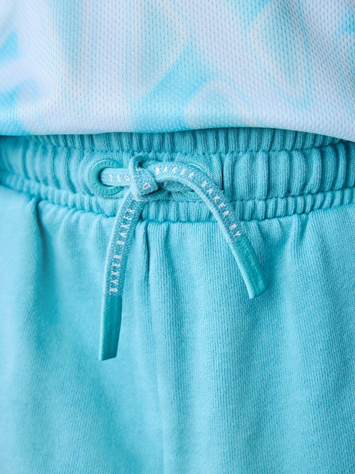 Image 4 of 7 of Ted Baker Boys Ombre Logo T-Shirt &amp; Shorts Set - Blue