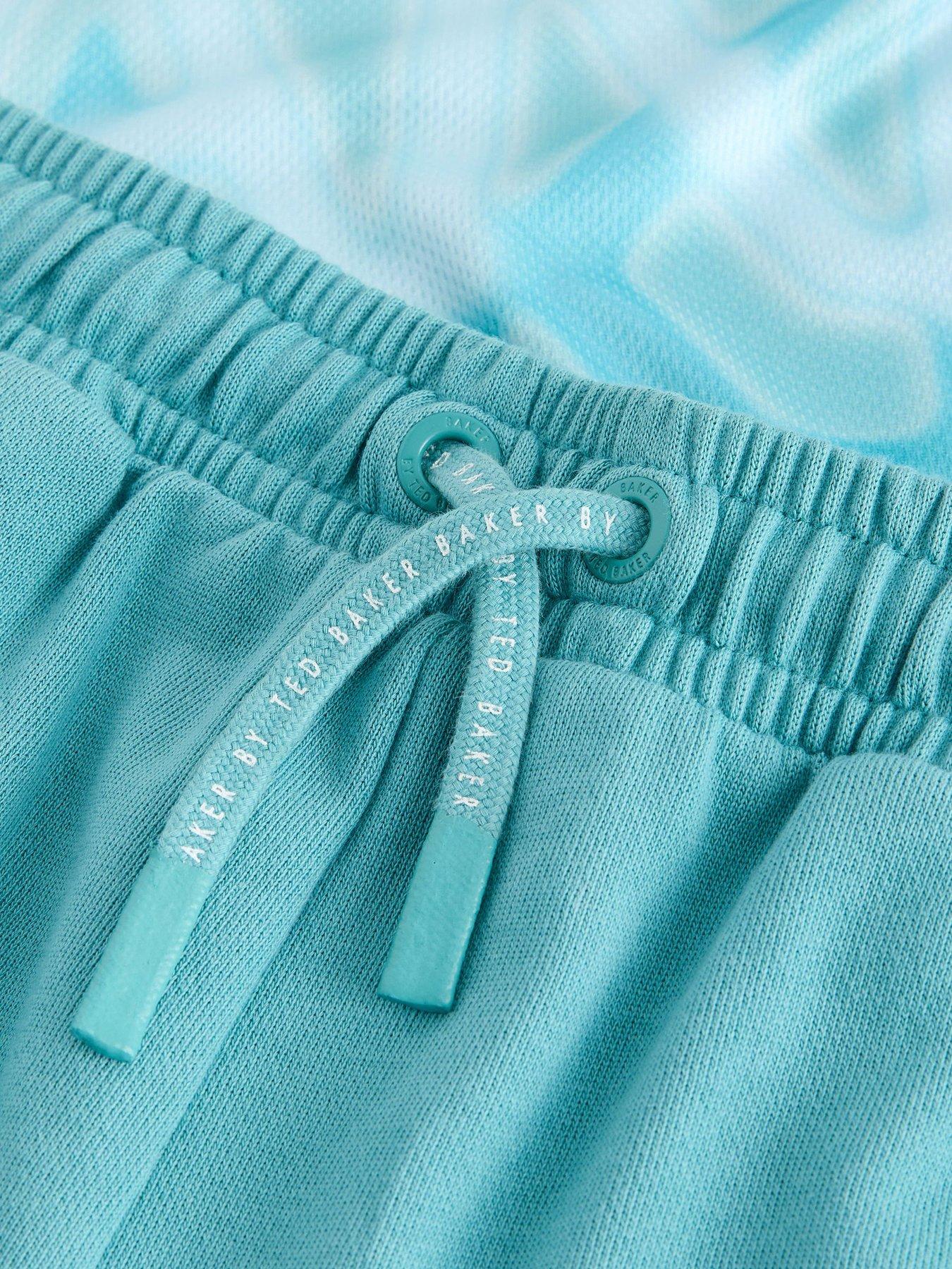 Image 4 of 6 of Ted Baker Boys Ombre Logo Short Set - Blue