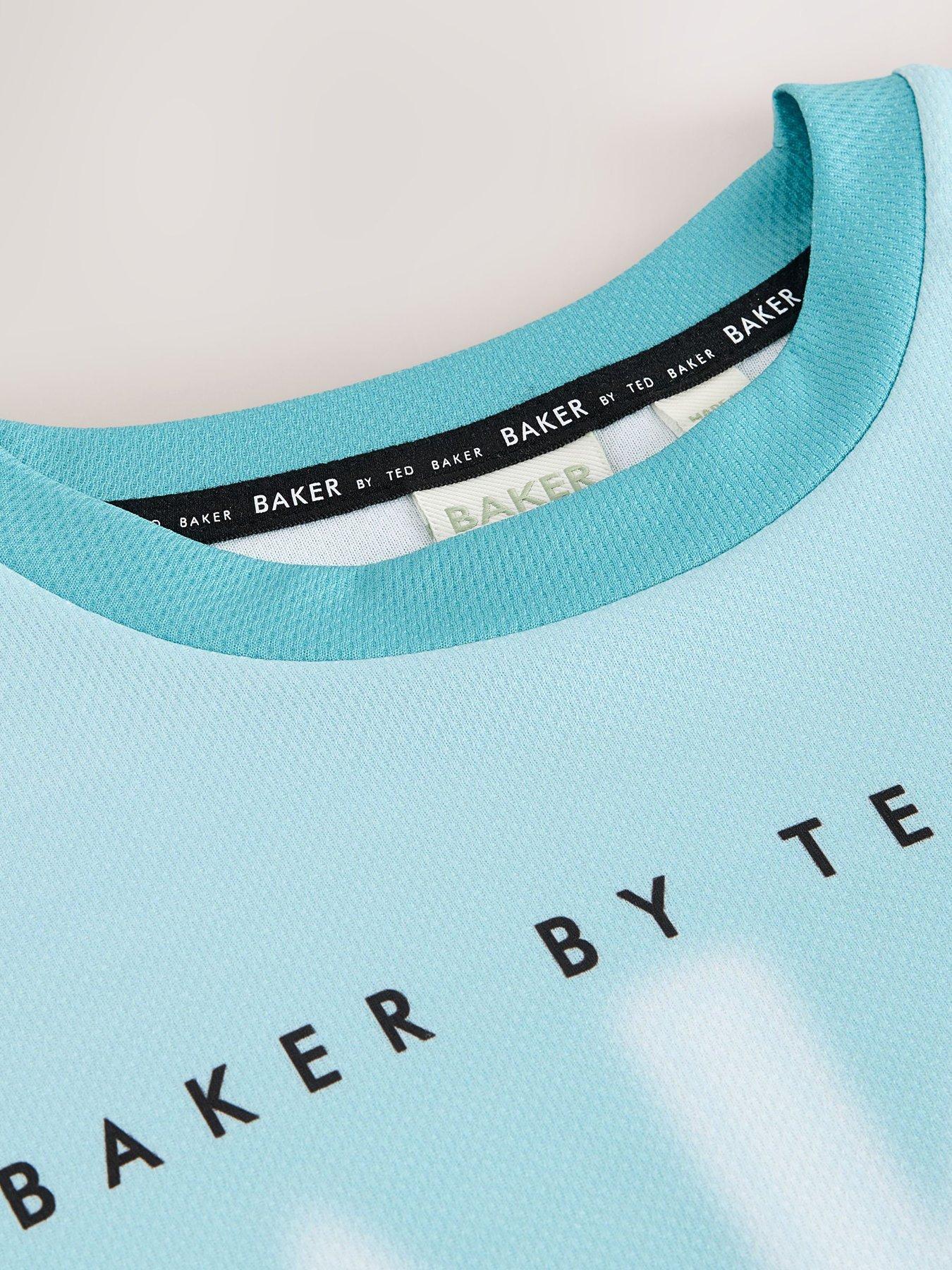 Image 5 of 6 of Ted Baker Boys Ombre Logo Short Set - Blue