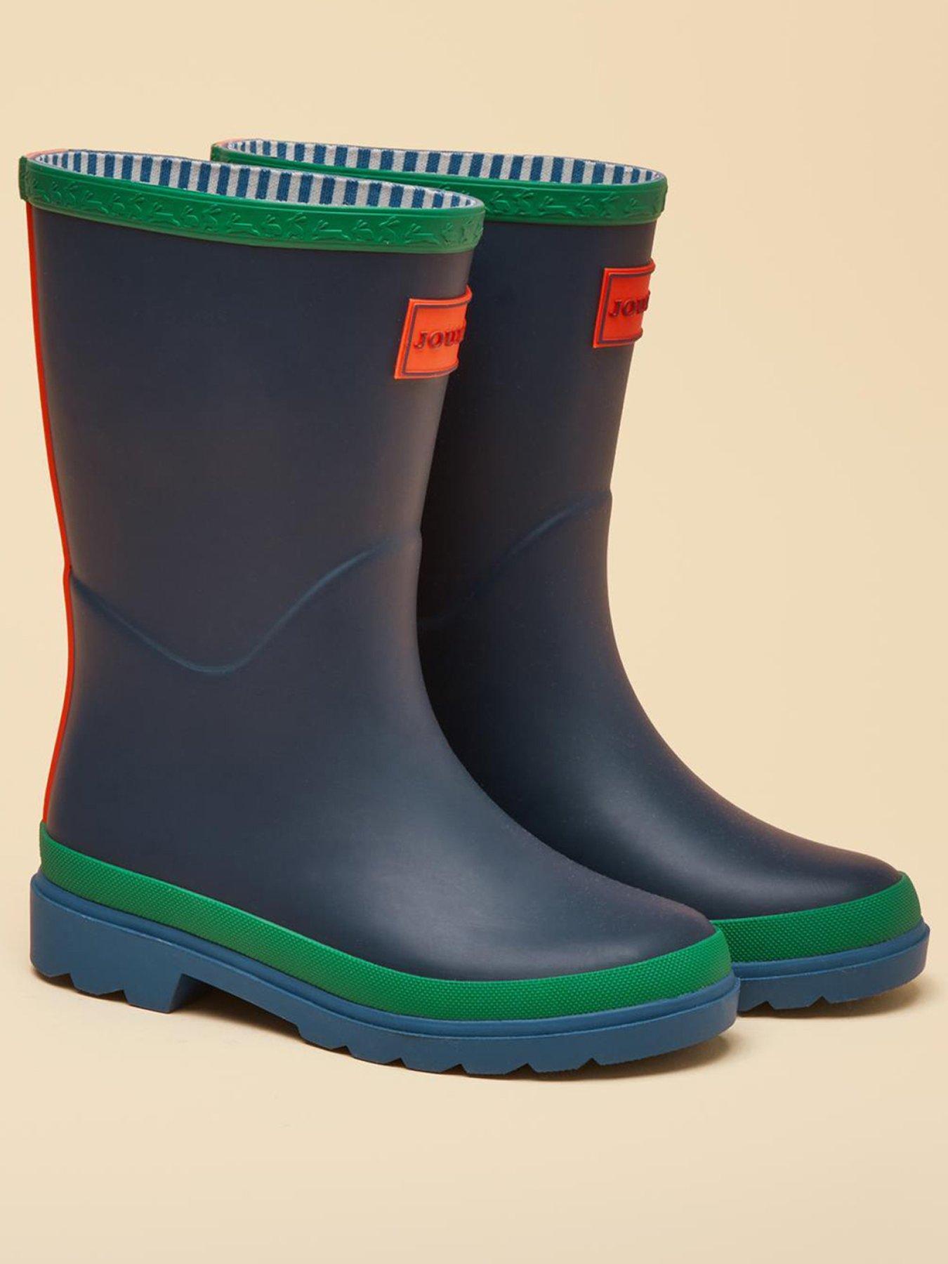 Image 2 of 6 of Joules Boys Colourblock Wellies - Navy