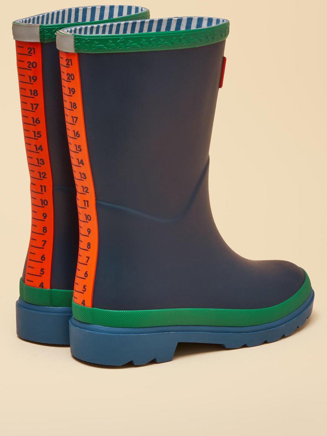 Image 3 of 6 of Joules Boys Colourblock Wellies - Navy
