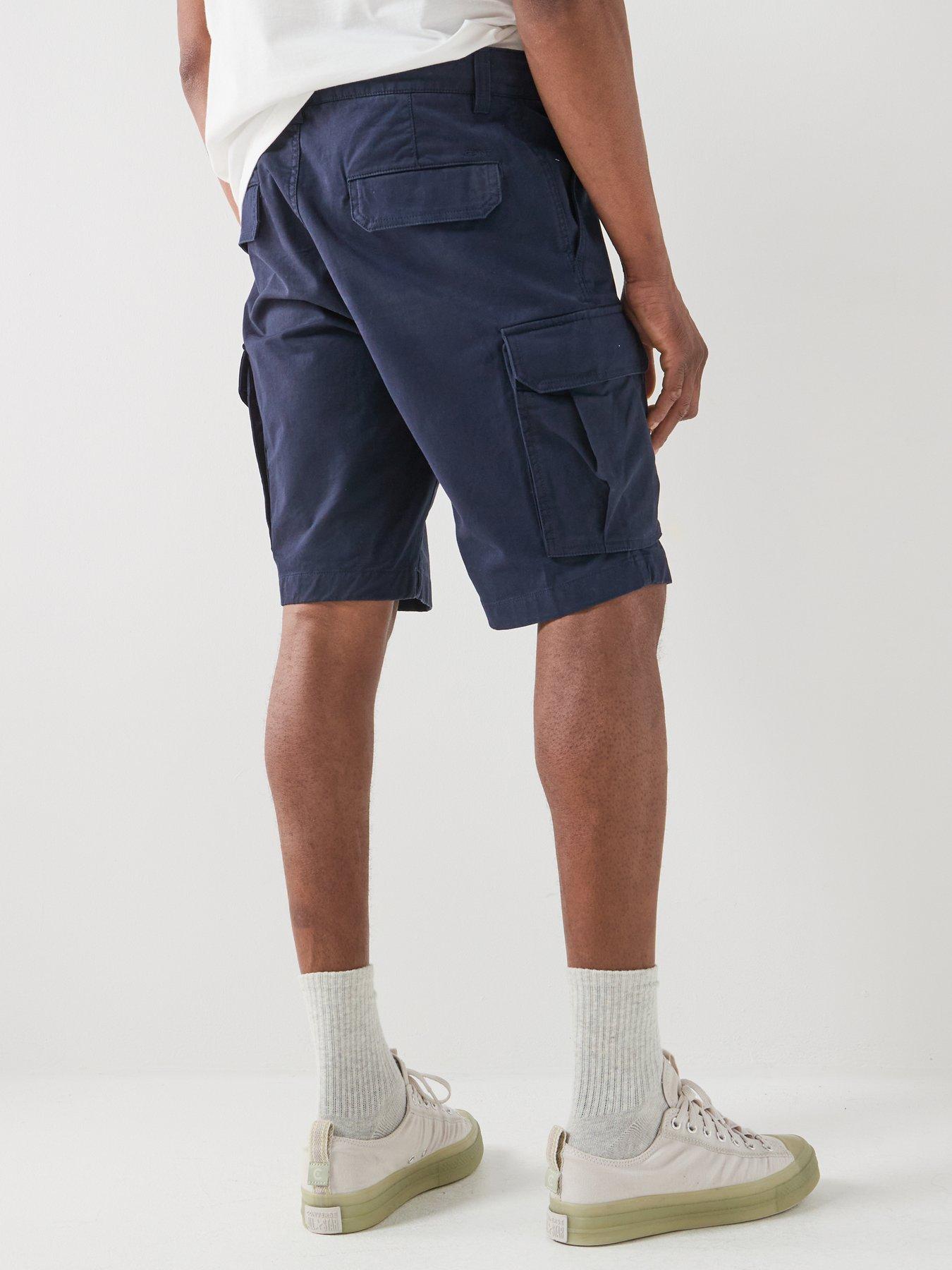 stillFront image of gant-gant-regular-classic-cargo-shorts-navy