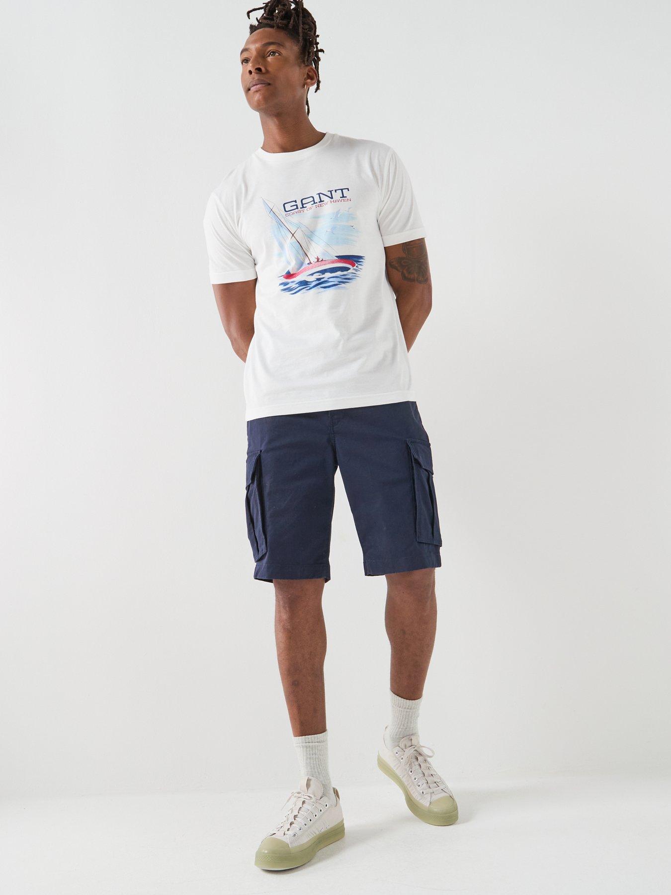  image of gant-gant-regular-classic-cargo-shorts-navy