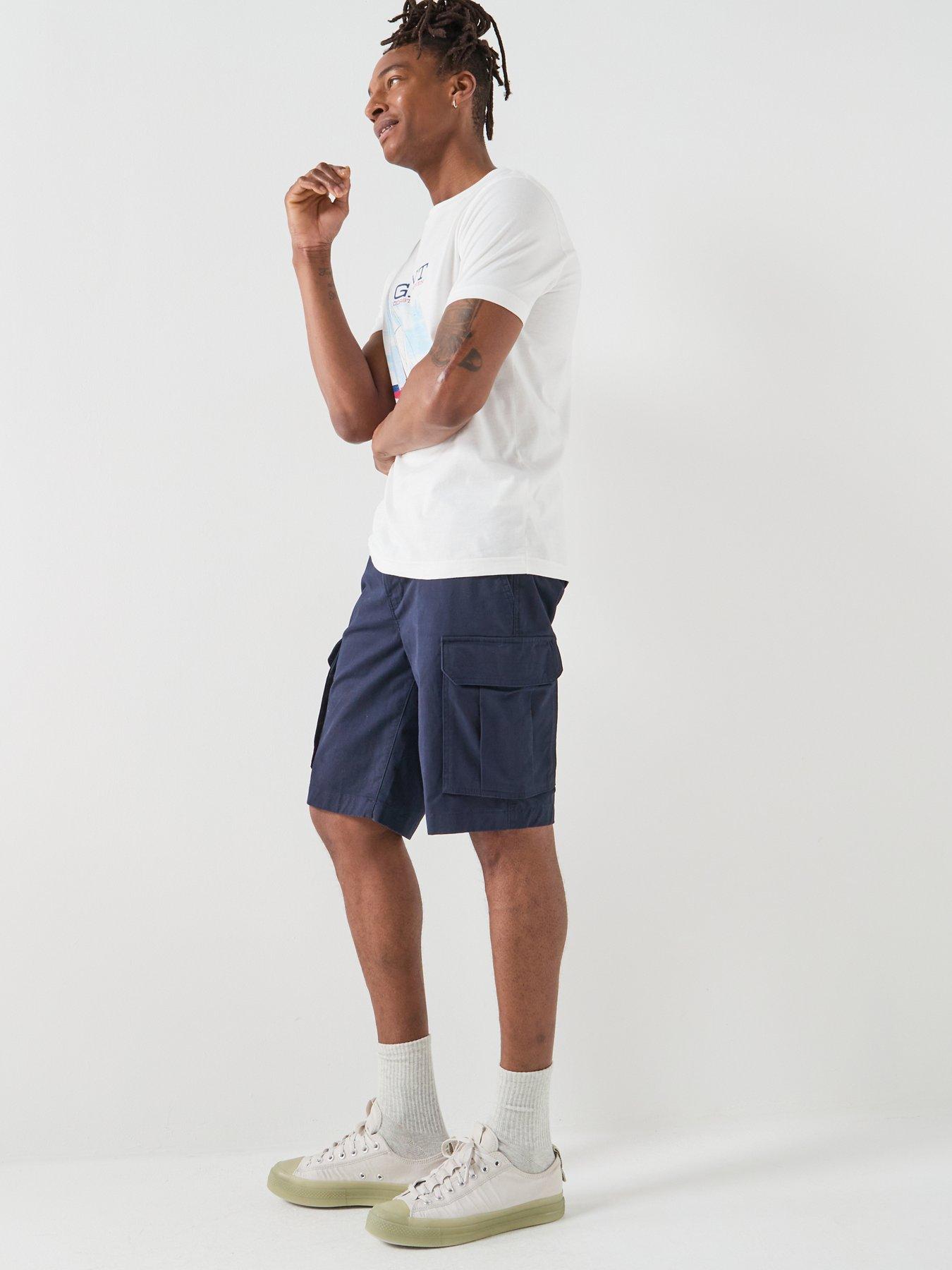  image of gant-gant-regular-classic-cargo-shorts-navy