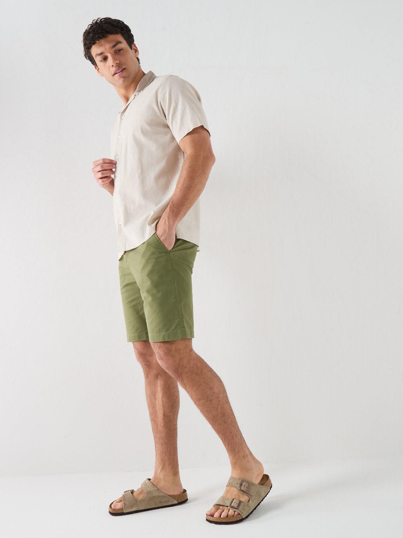  image of gant-gant-regular-classic-chino-shorts-green