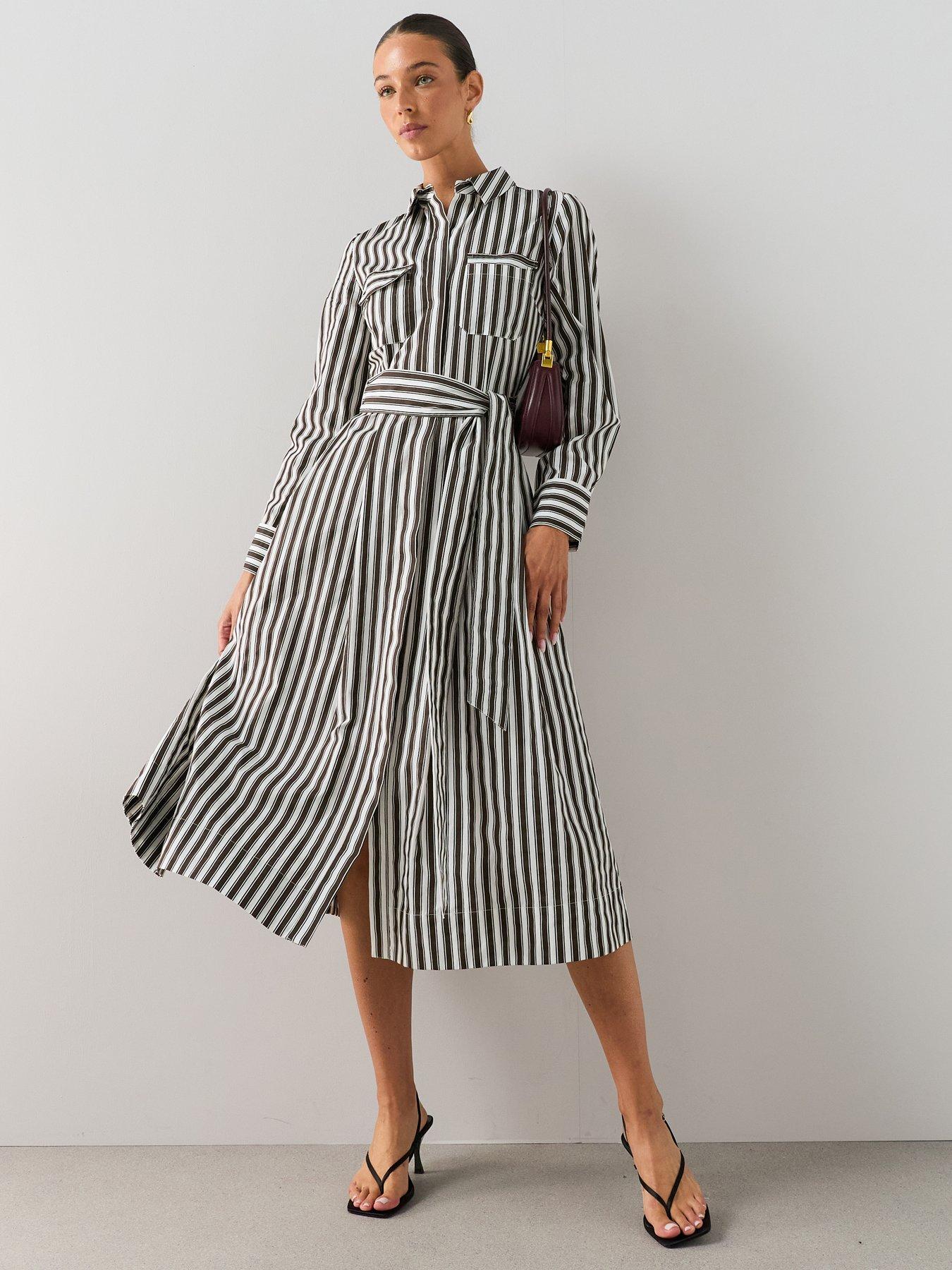 The Very Collection Utility Volume Hem Shirt Dress - Cream
