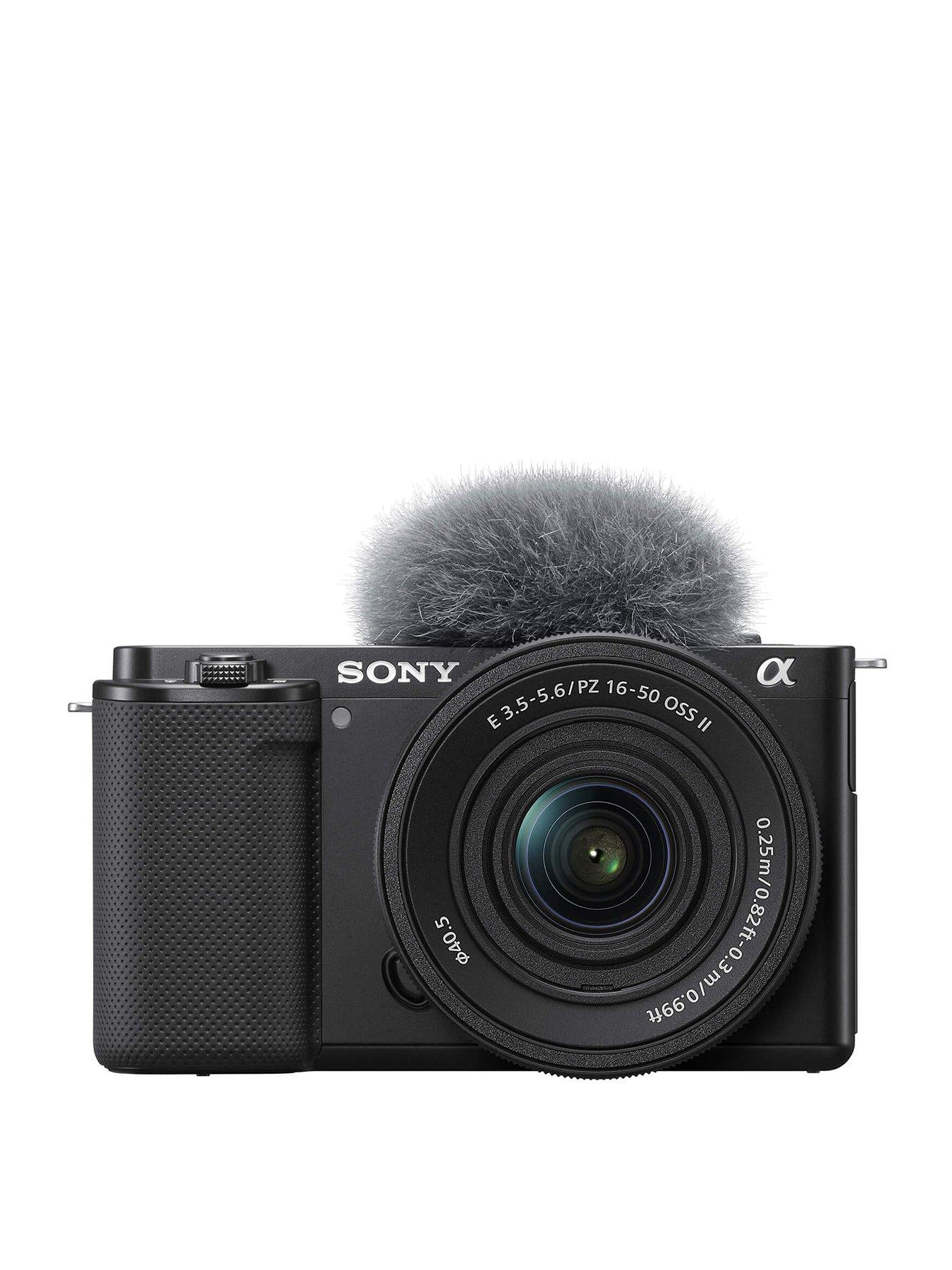 Image 1 of 7 of Sony Alpha ZV-E10 Compact System Vlogging Camera with 16-50mm Power Zoom Lens, 4K Ultra HD, 24.2MP, Wi-Fi, Bluetooth, 3&rdquo; Vari-Angle Touch Screen -&nbsp;Black
