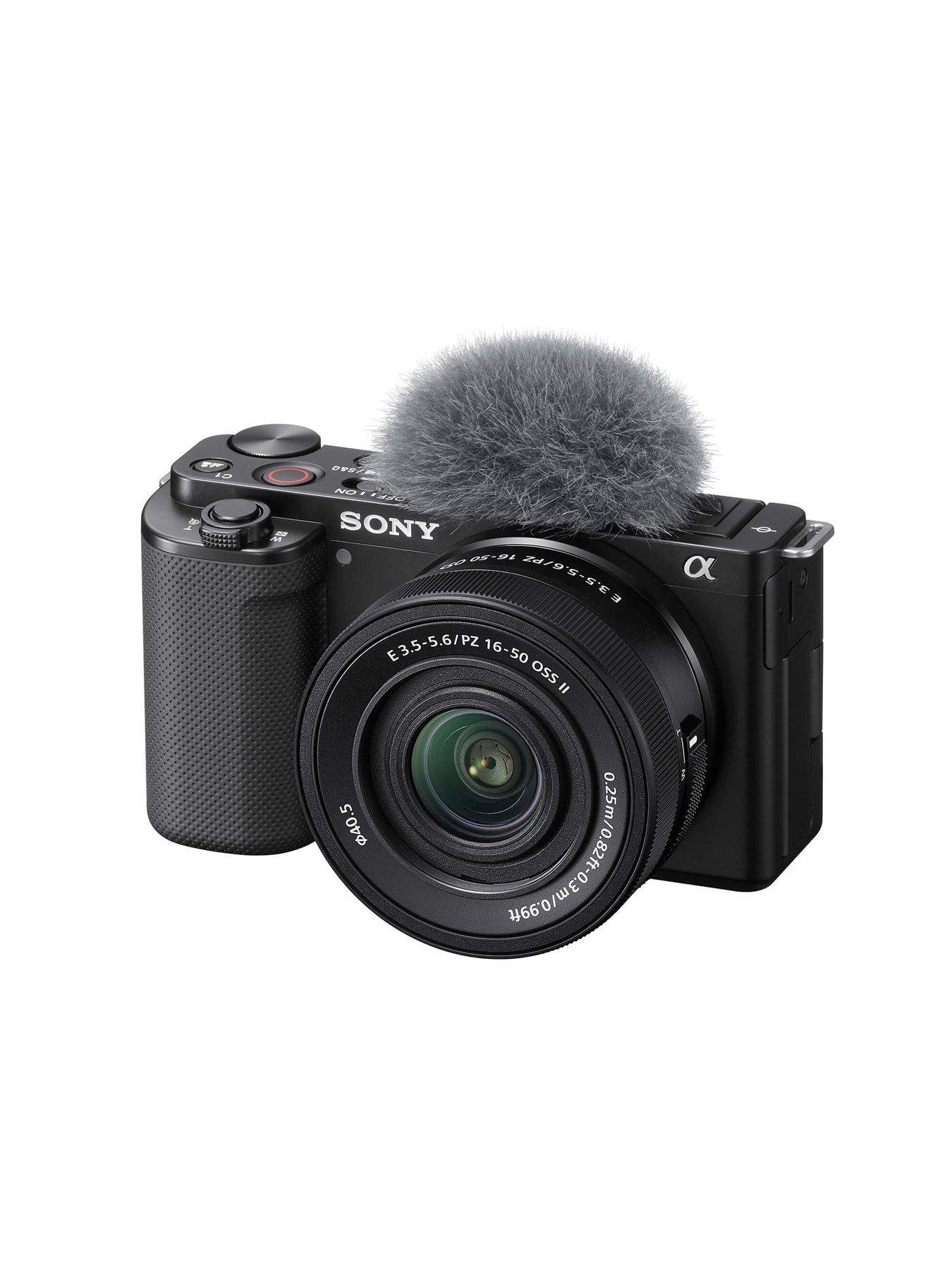 Image 2 of 7 of Sony Alpha ZV-E10 Compact System Vlogging Camera with 16-50mm Power Zoom Lens, 4K Ultra HD, 24.2MP, Wi-Fi, Bluetooth, 3&rdquo; Vari-Angle Touch Screen -&nbsp;Black
