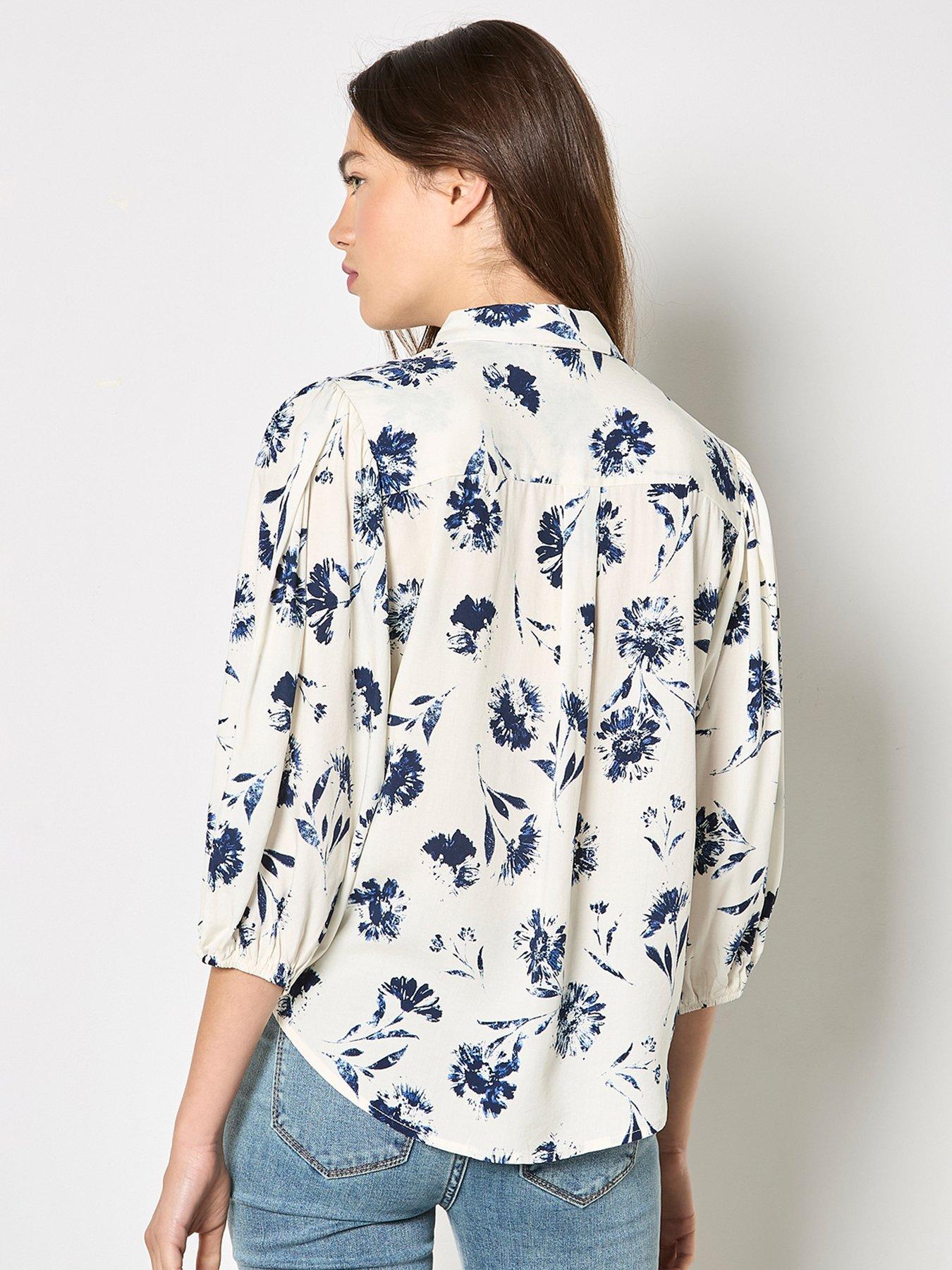  image of apricot-pressed-daisy-shirt