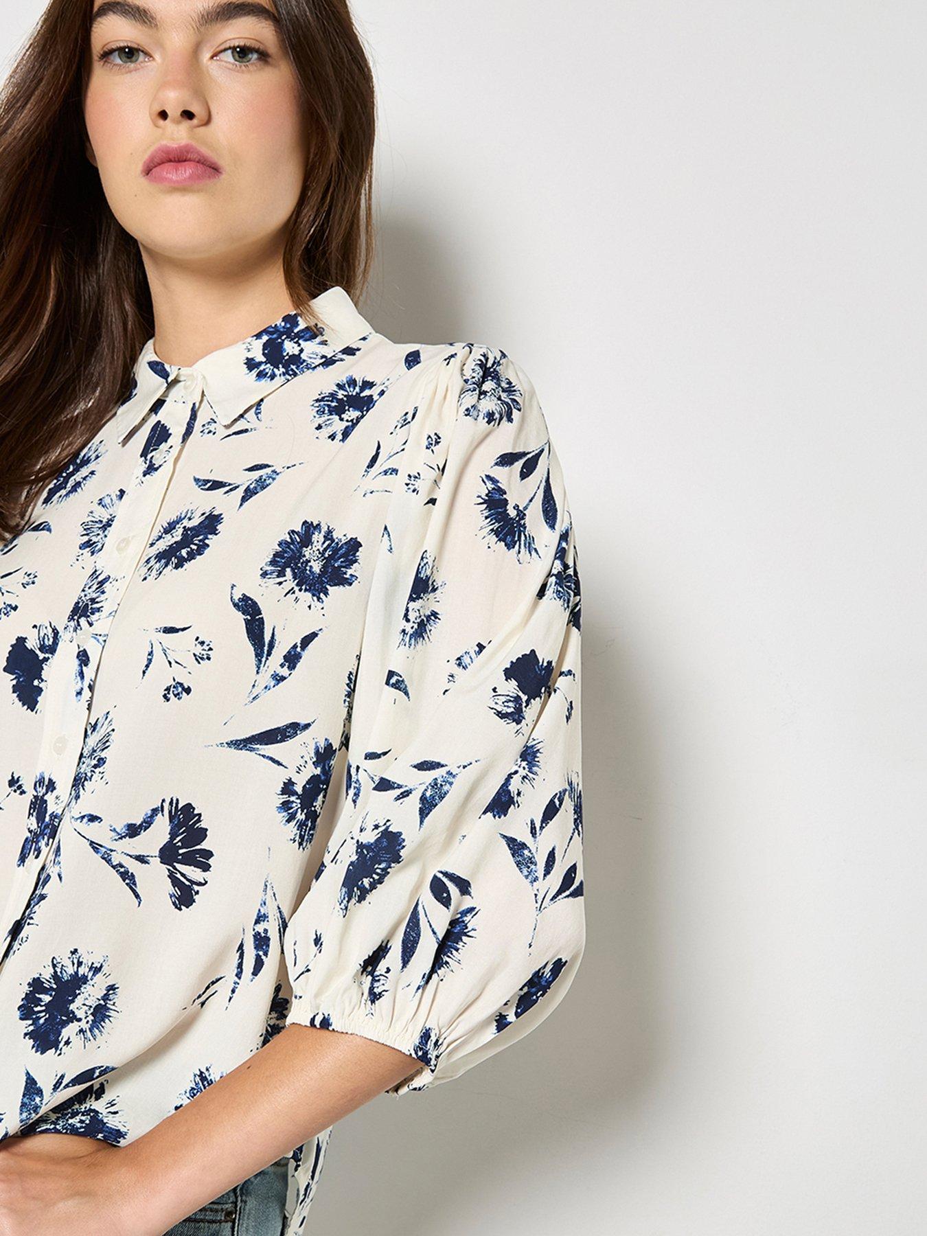  image of apricot-pressed-daisy-shirt