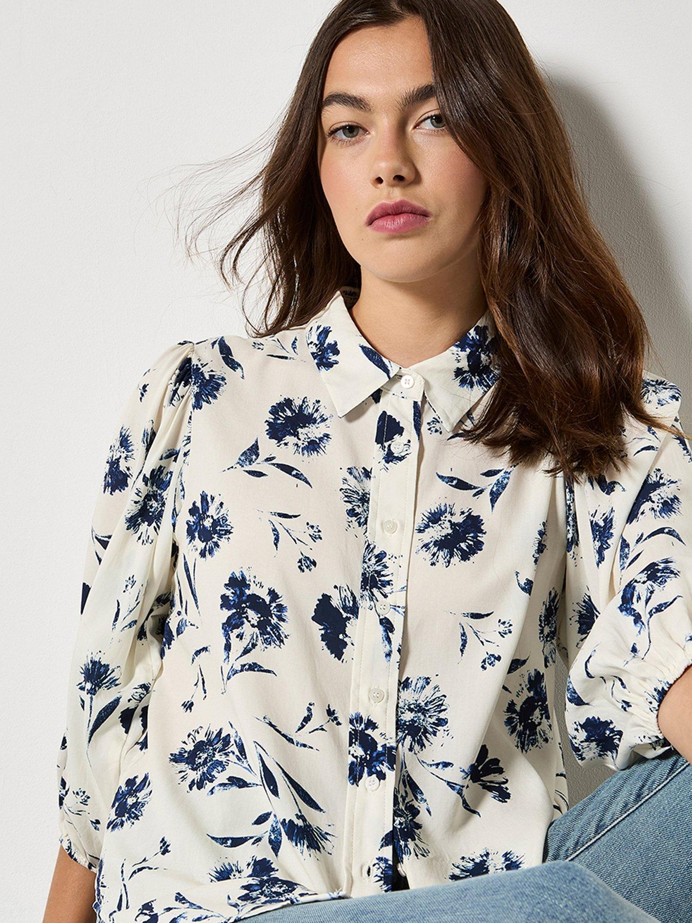  image of apricot-pressed-daisy-shirt