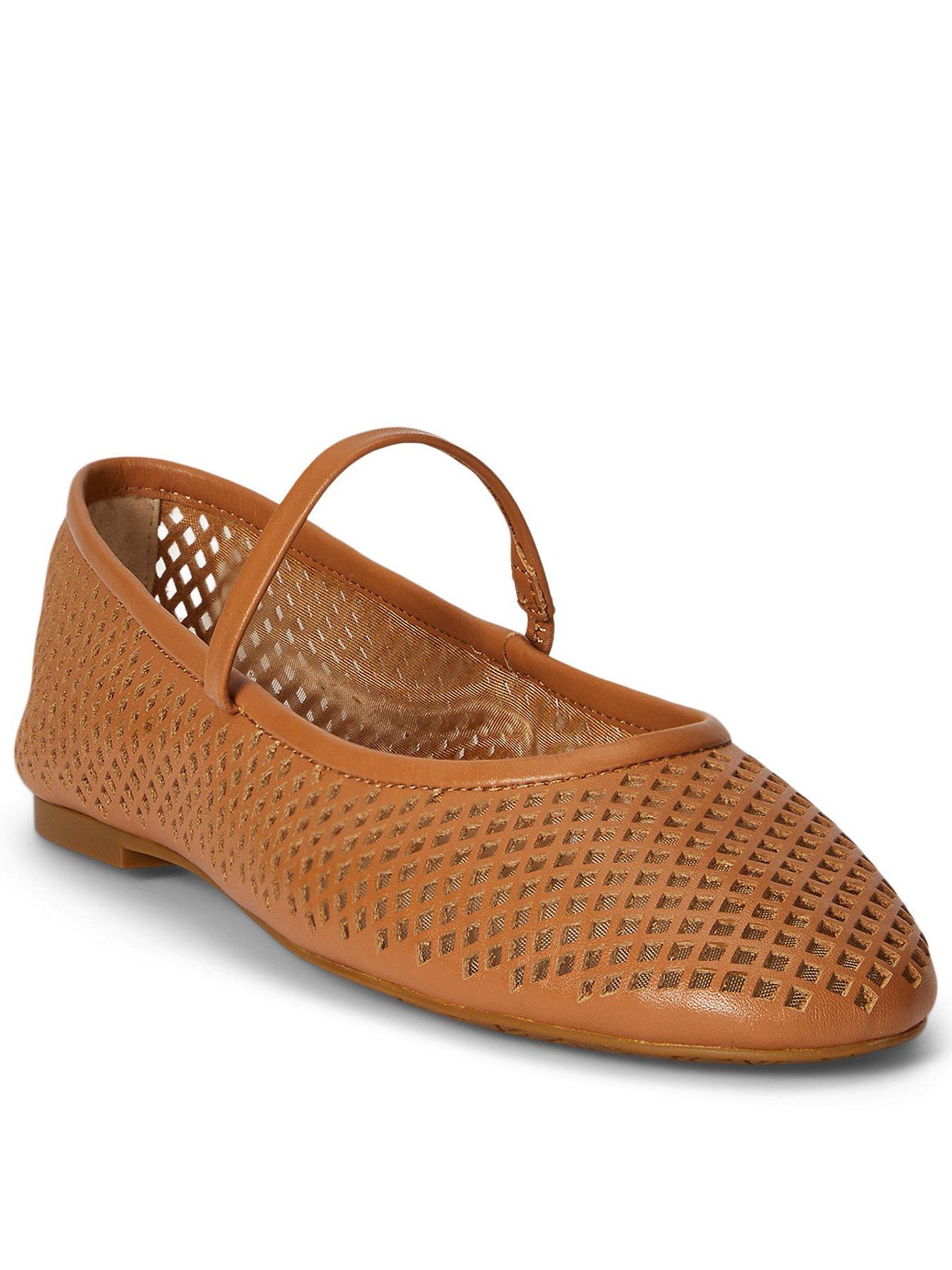 Lauren by Ralph Lauren Jayna MJ Flats Mary Jane - Brown