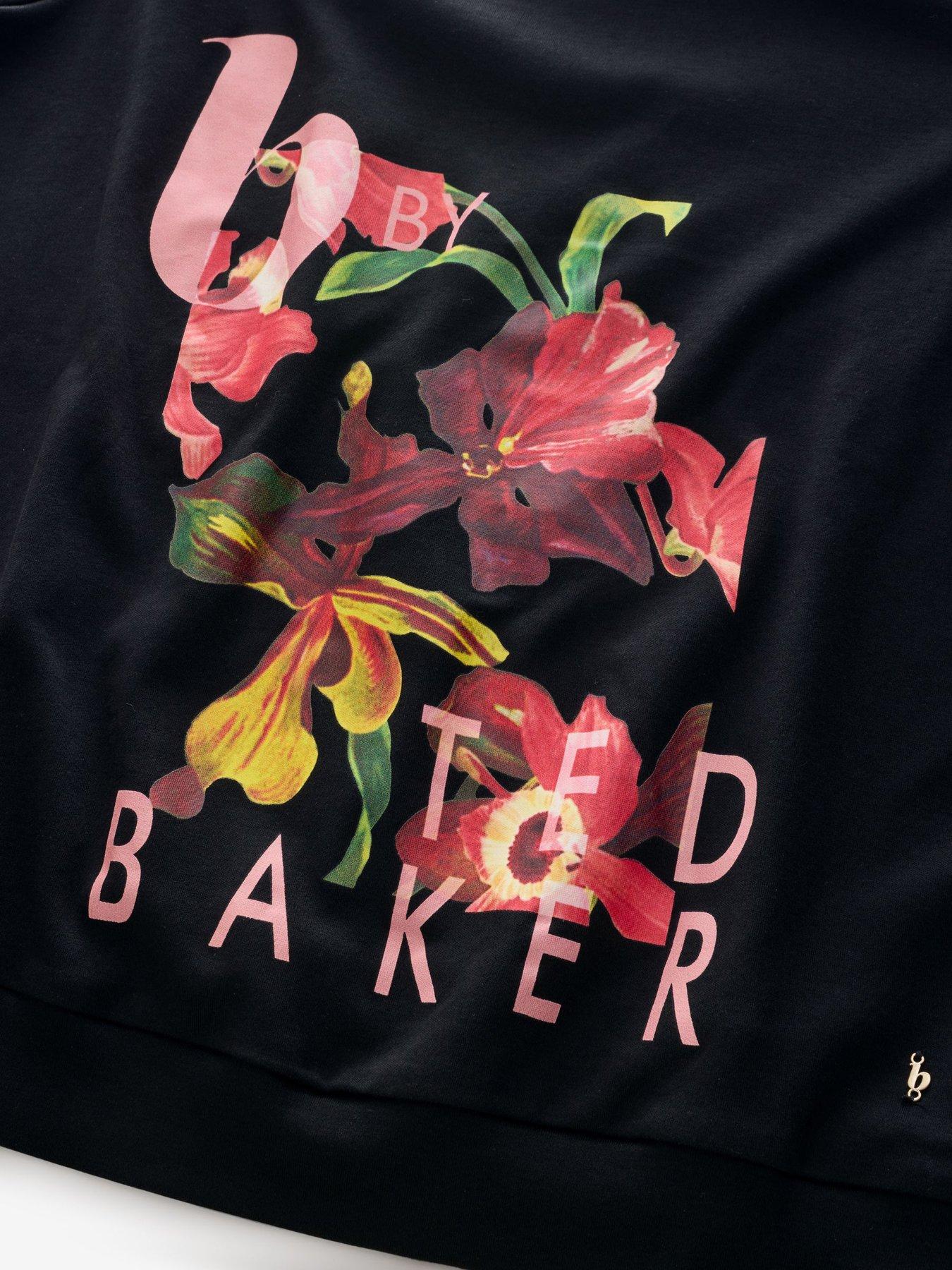 Image 7 of 7 of B By Ted Baker Floral Pyjama Set - Black