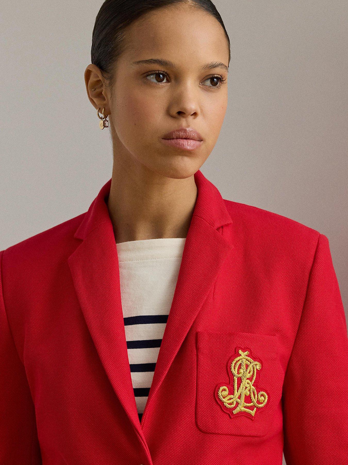 Image 4 of 4 of Ralph Lauren Anfisa-Lined-Jacket - Red