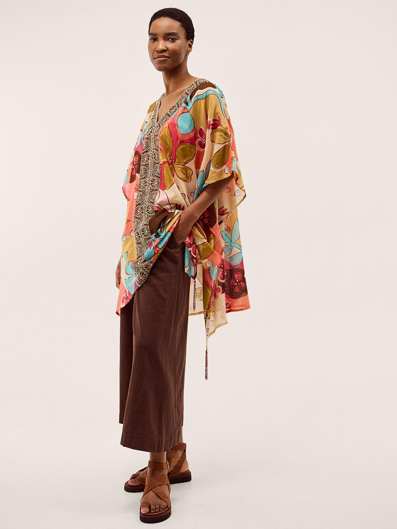 Image 4 of 5 of Monsoon Iris Floral Cover Up