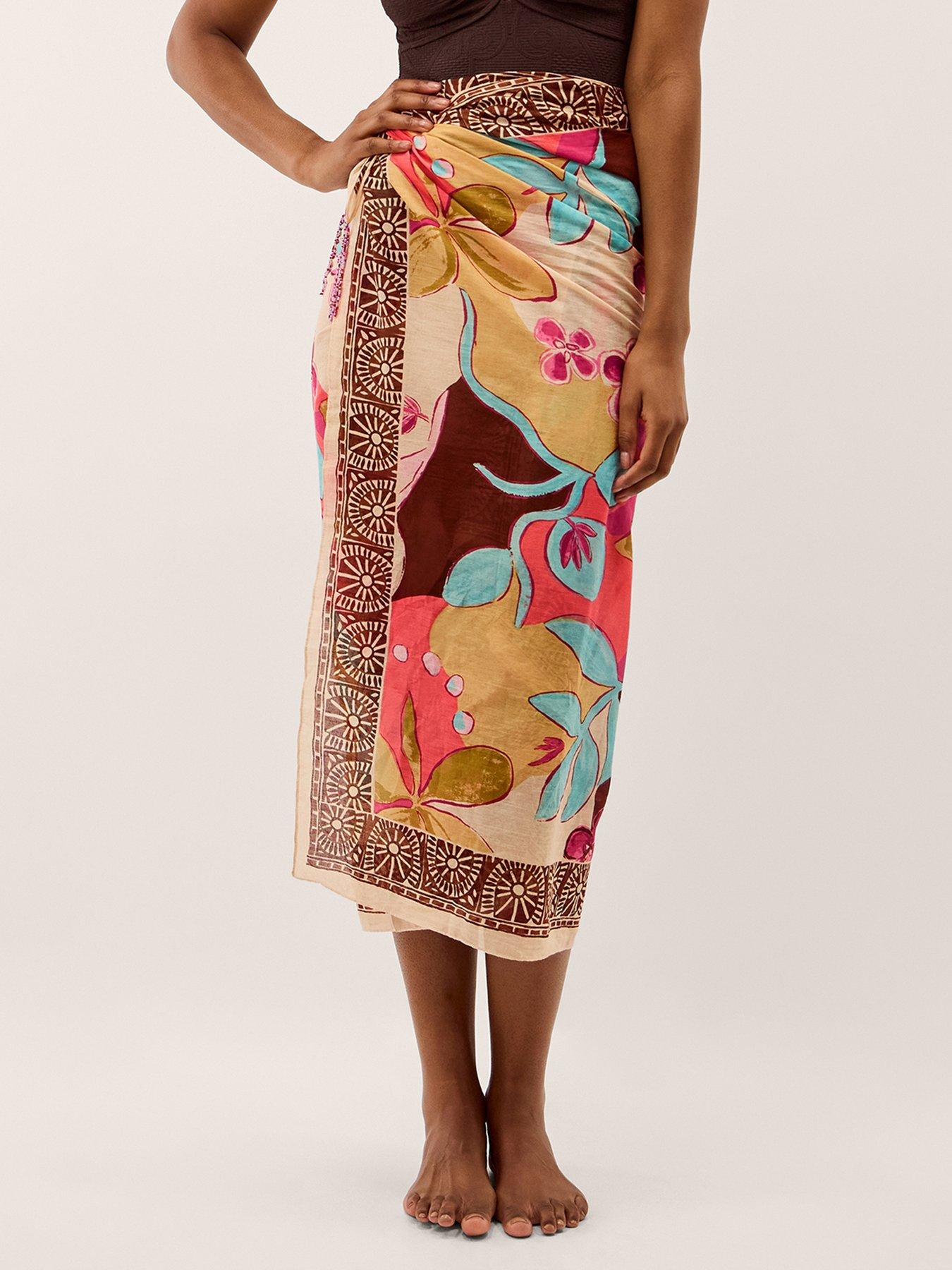  image of monsoon-iris-floral-sarong