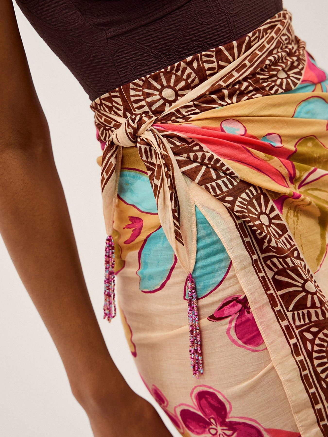  image of monsoon-iris-floral-sarong