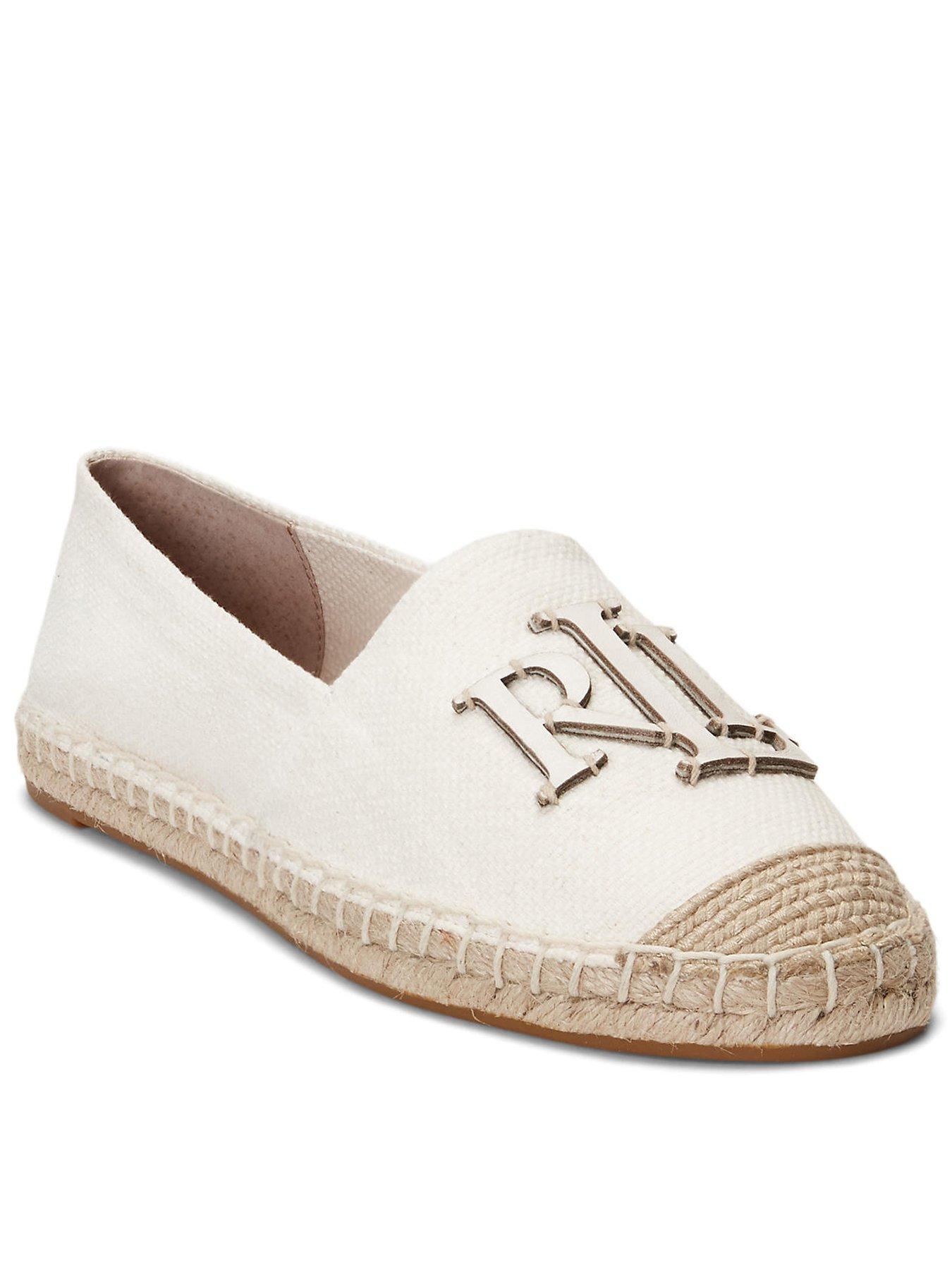 Lauren by Ralph Lauren Cameryn Logo Espadrilles - White