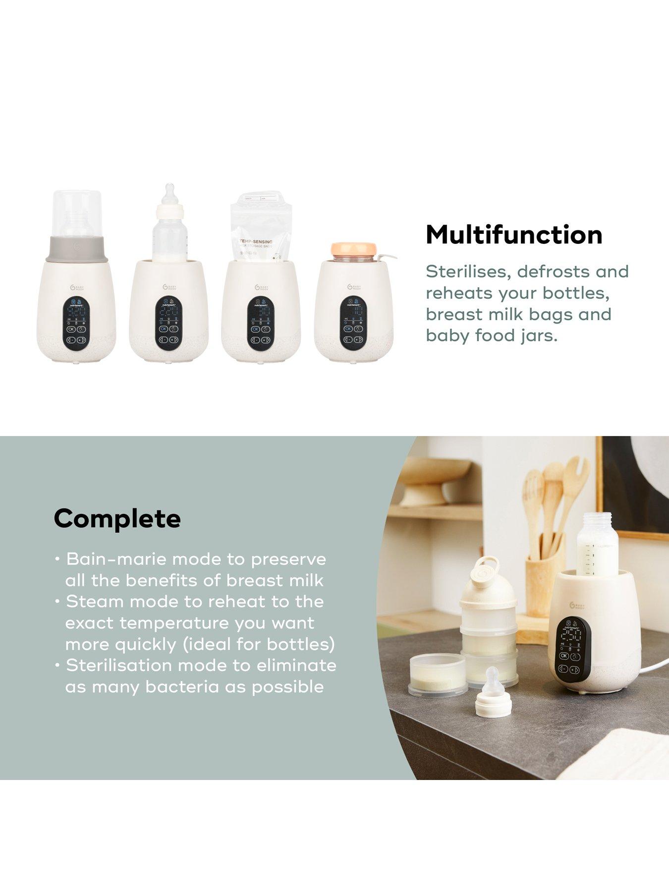 Image 3 of 7 of Babymoov NutriSmart+ 4 in 1 Bottle Warmer &amp; Steriliser - with 12v travel adaptor - Mineral Beige