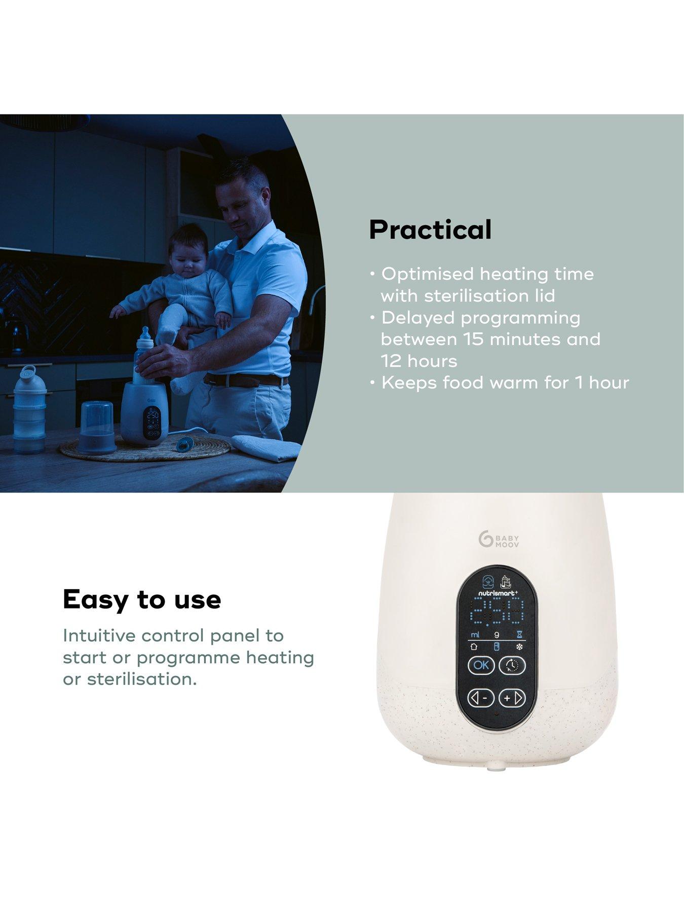 Image 4 of 7 of Babymoov NutriSmart+ 4 in 1 Bottle Warmer &amp; Steriliser - with 12v travel adaptor - Mineral Beige
